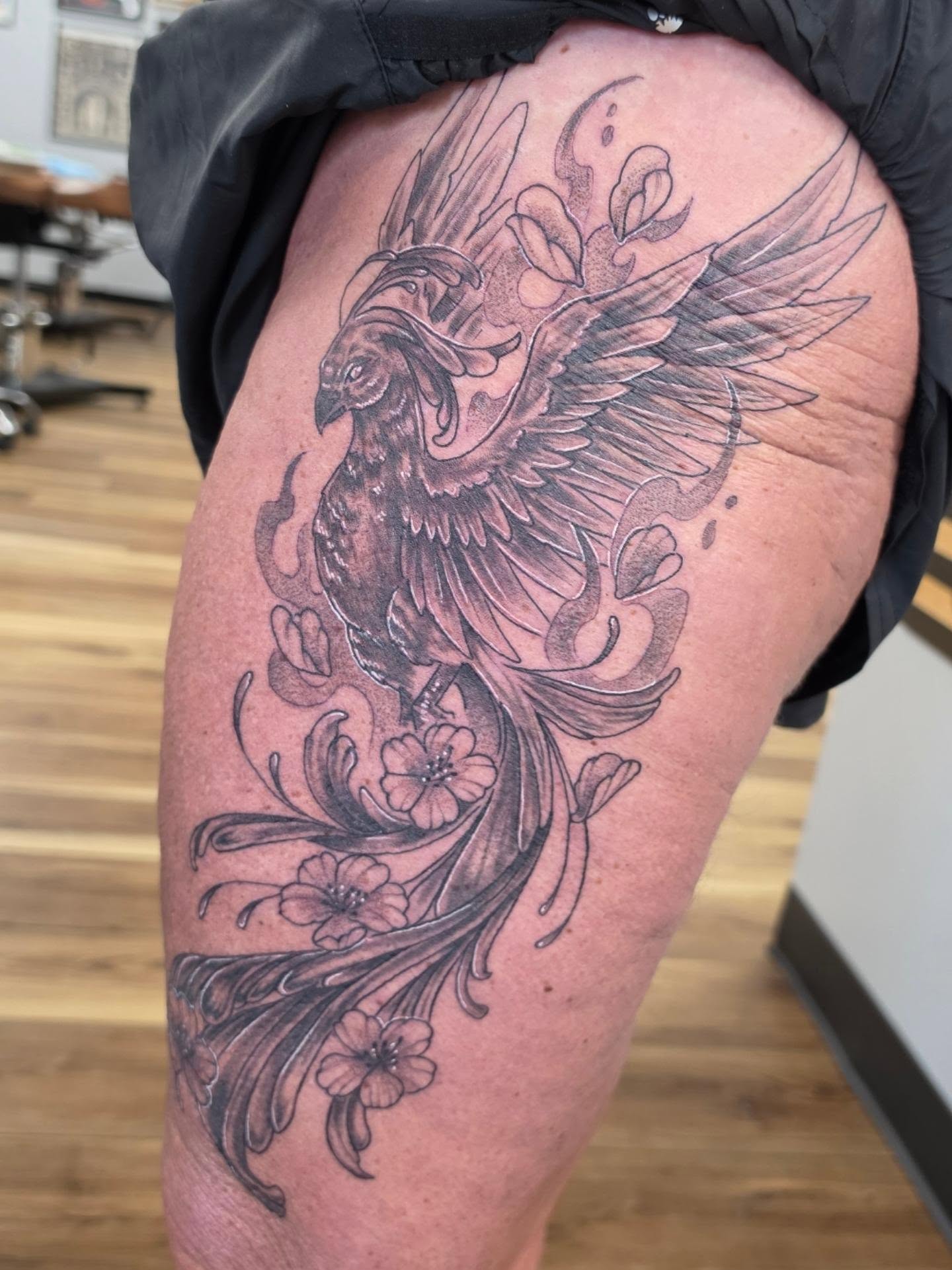 Tattoo by @colleen_does_tattoos — black_and_grey