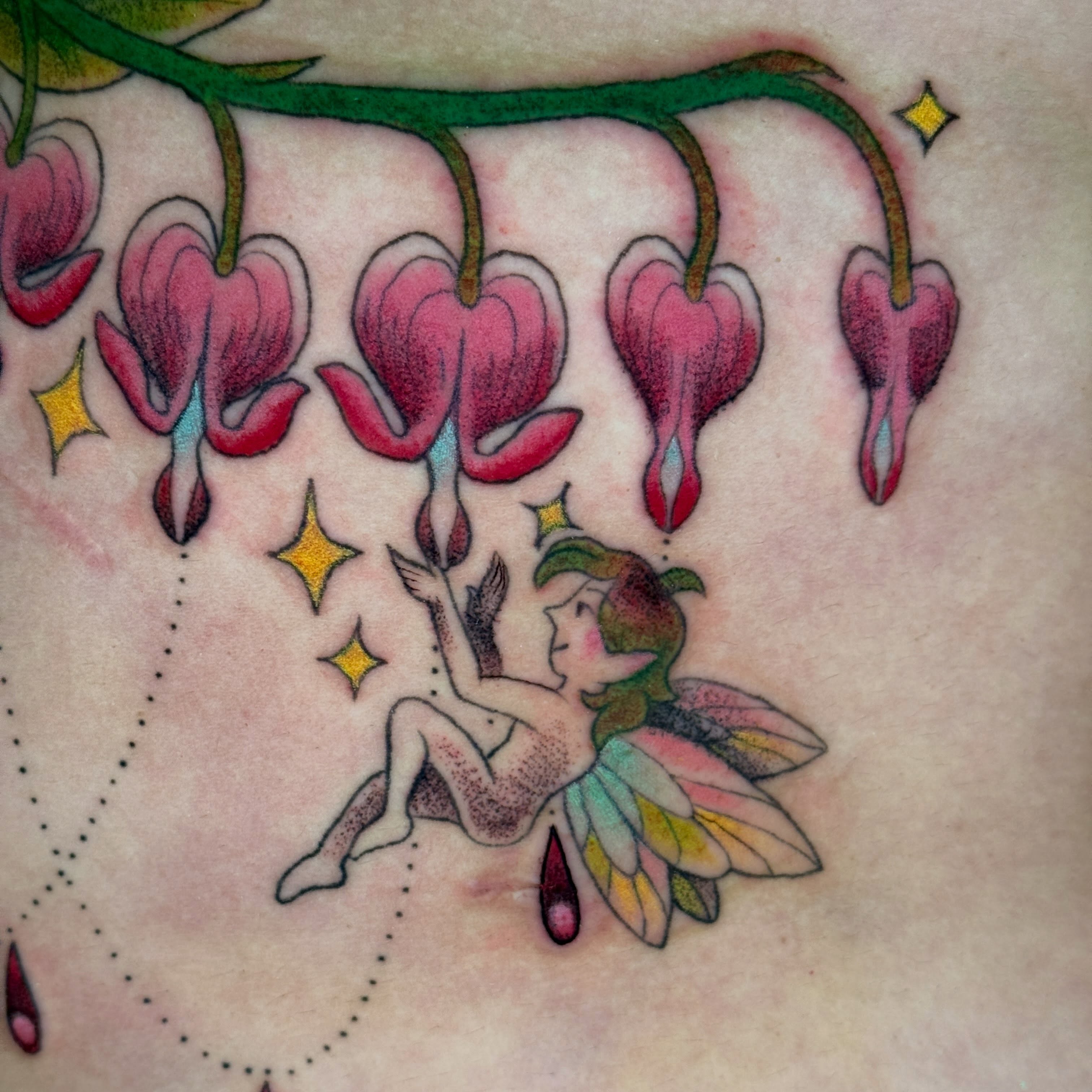 Tattoo by @beachw00f — dotwork, illustrative