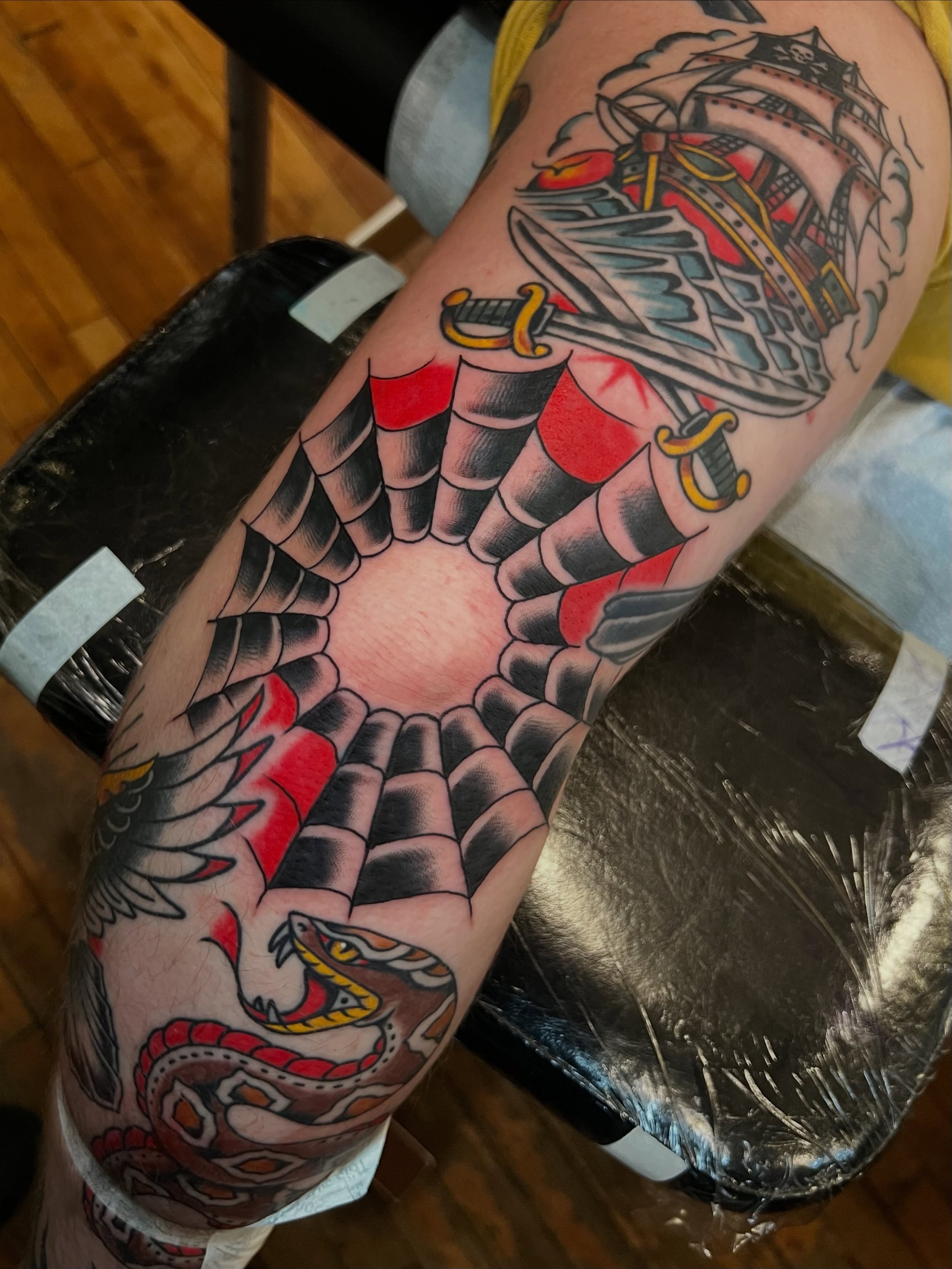 Tattoo by @brandonswansontattoo — american_traditional, black_and_grey