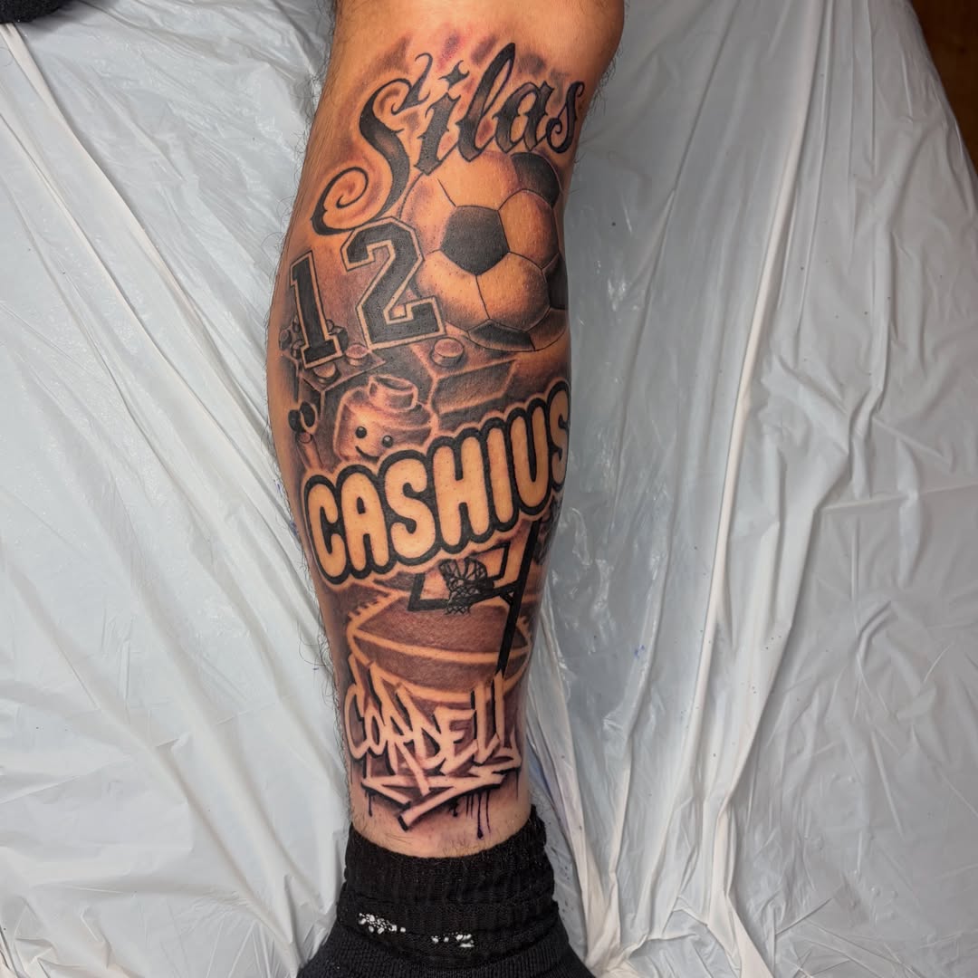 Tattoo by @blaynetat2 — black_and_grey
