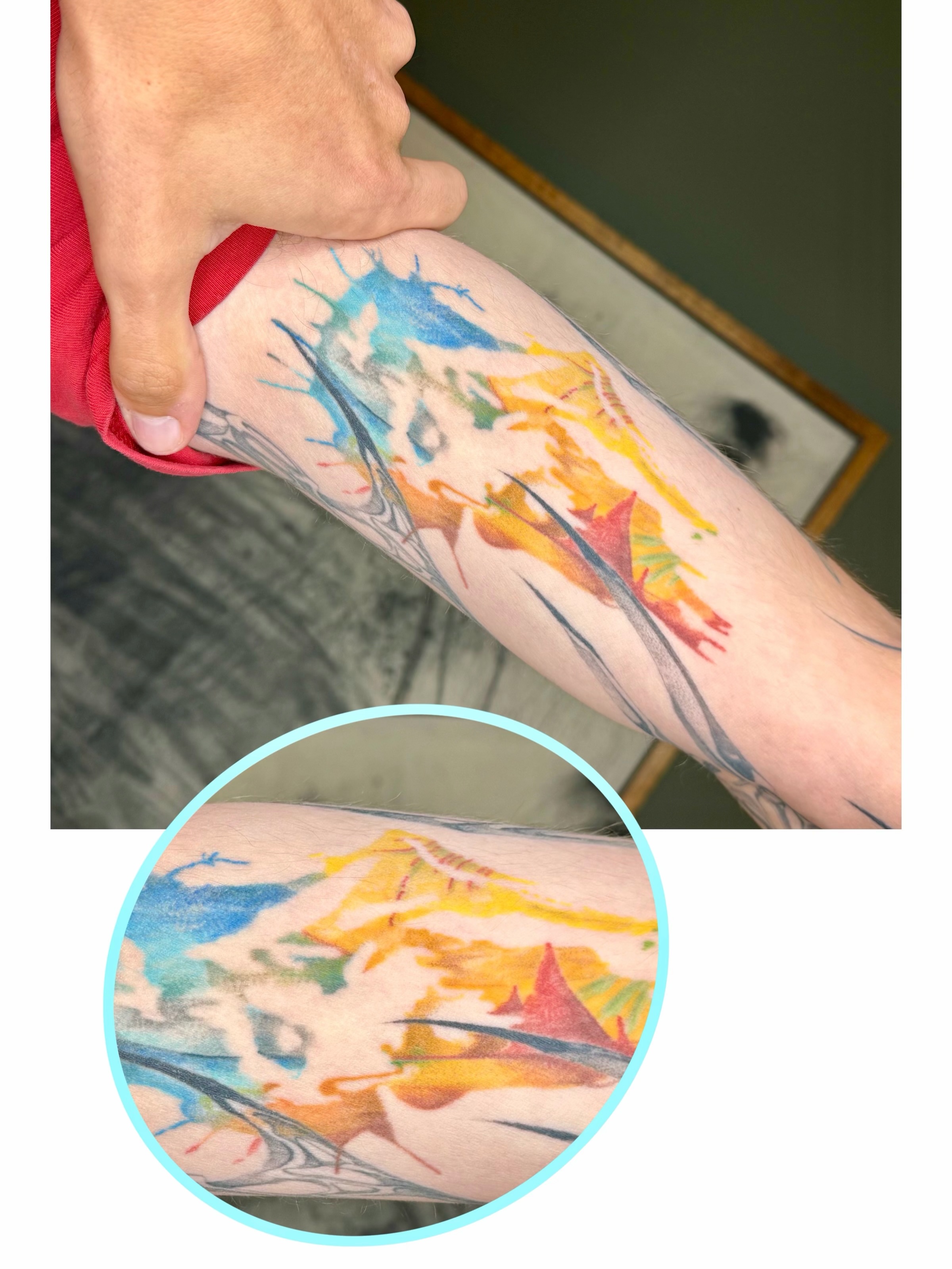Tattoo by @makeout_sesh — watercolor