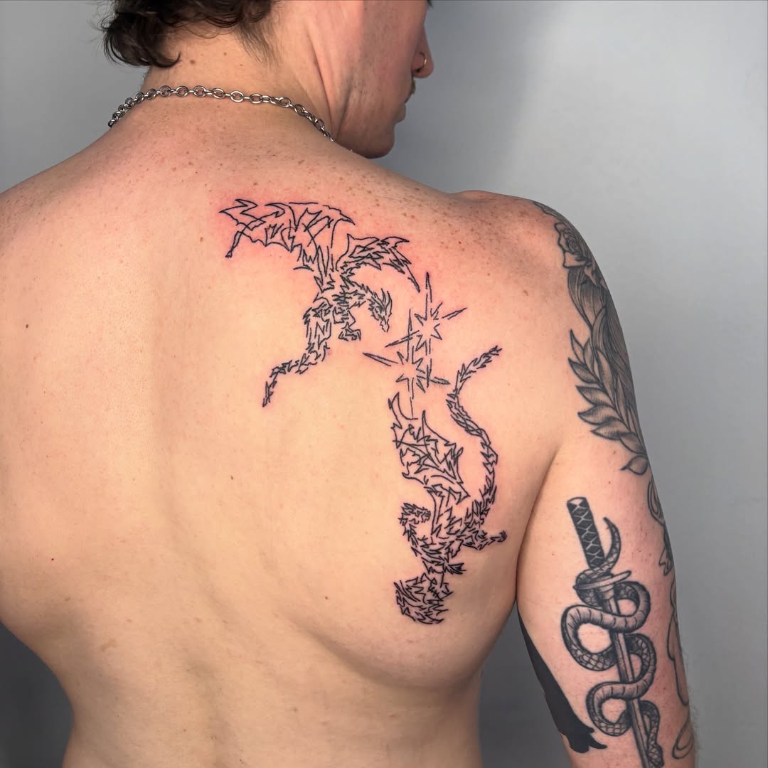 Tattoo by @seayalaterpirate — black_and_grey