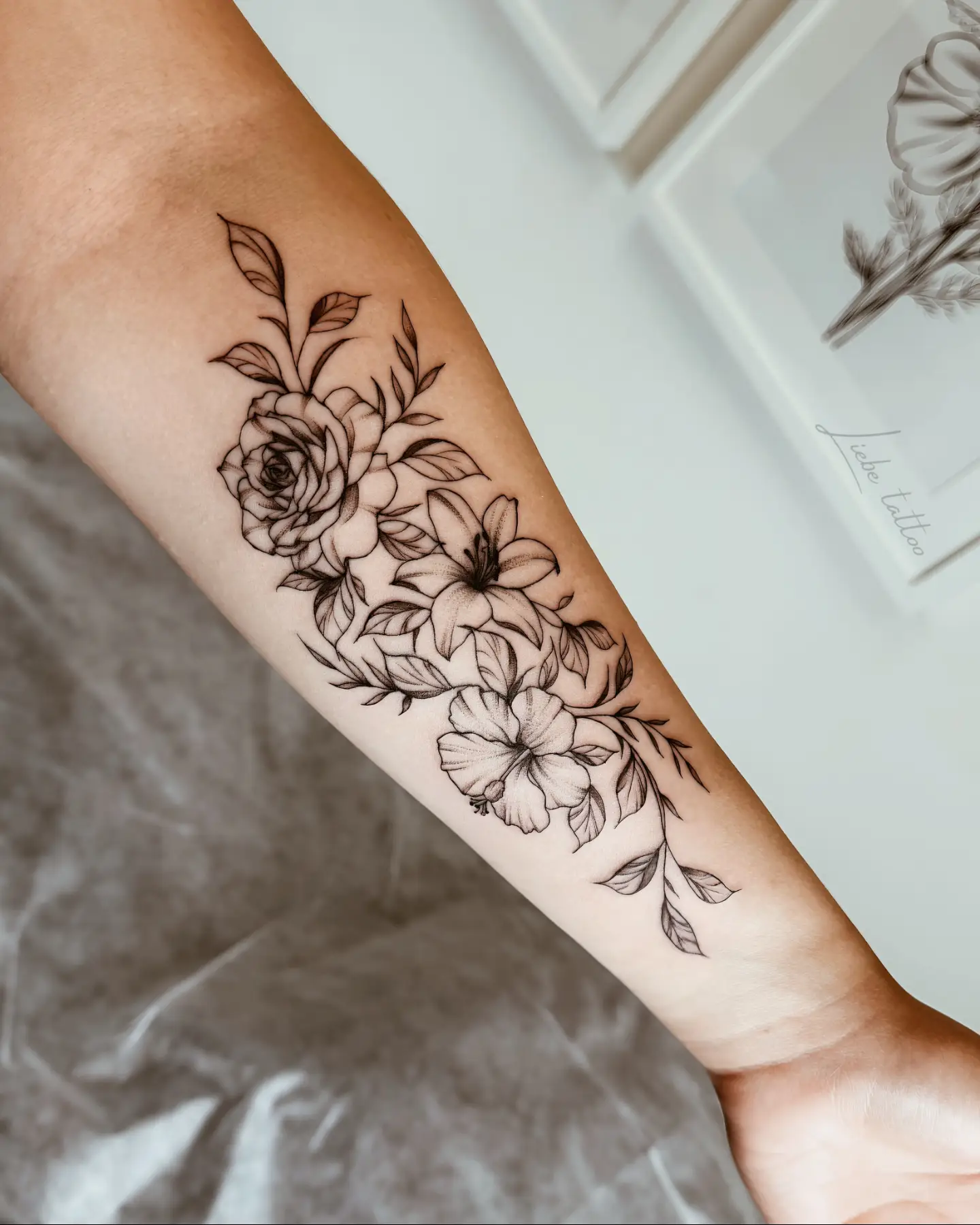 Tattoo by @liebe_tattoo — black_and_grey