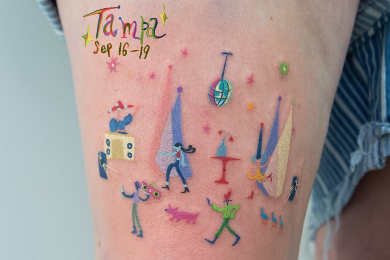 Tattoo by @mopxistudio — watercolor