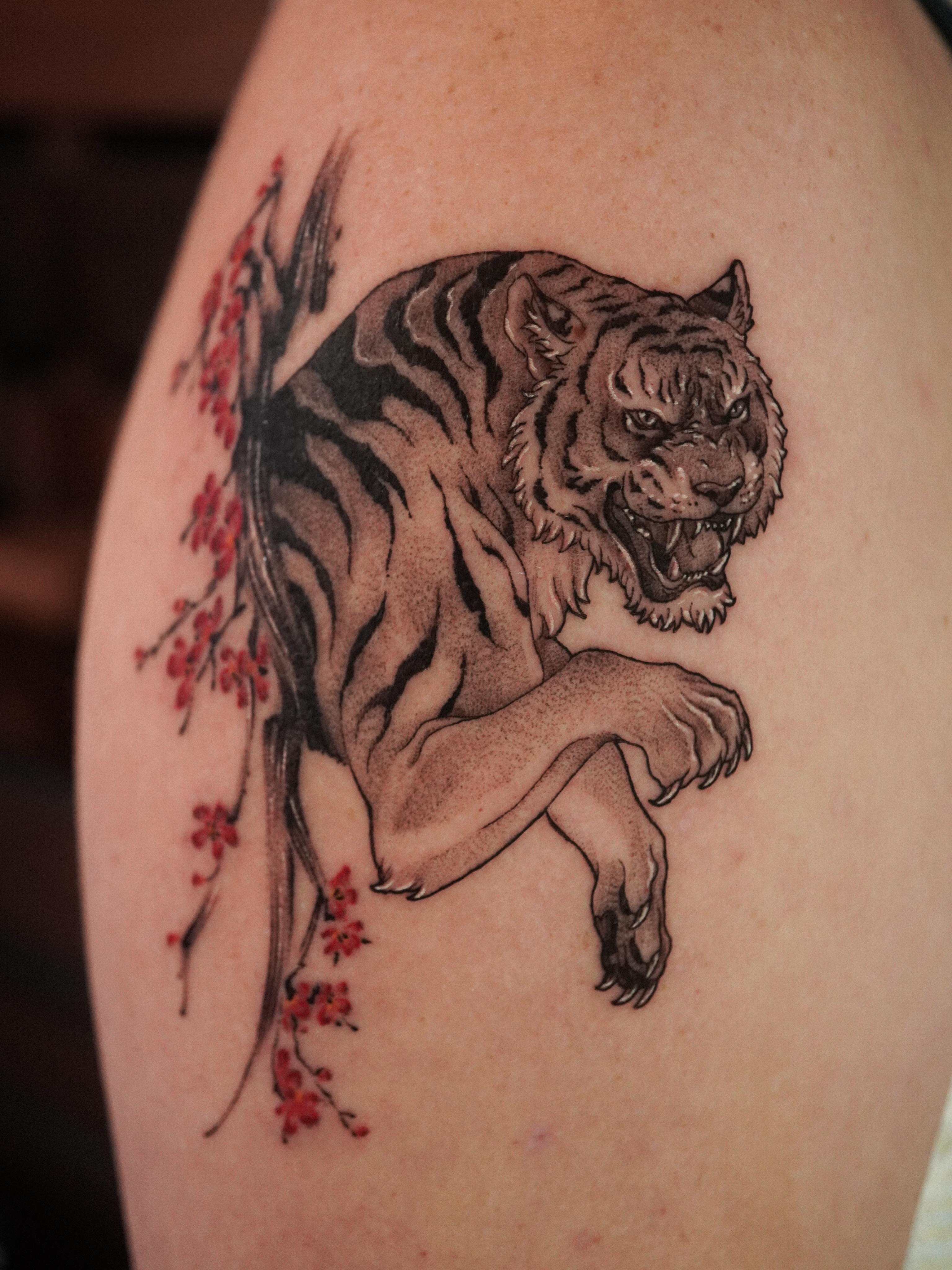 Tattoo by @153cm_tattoo — black_and_grey