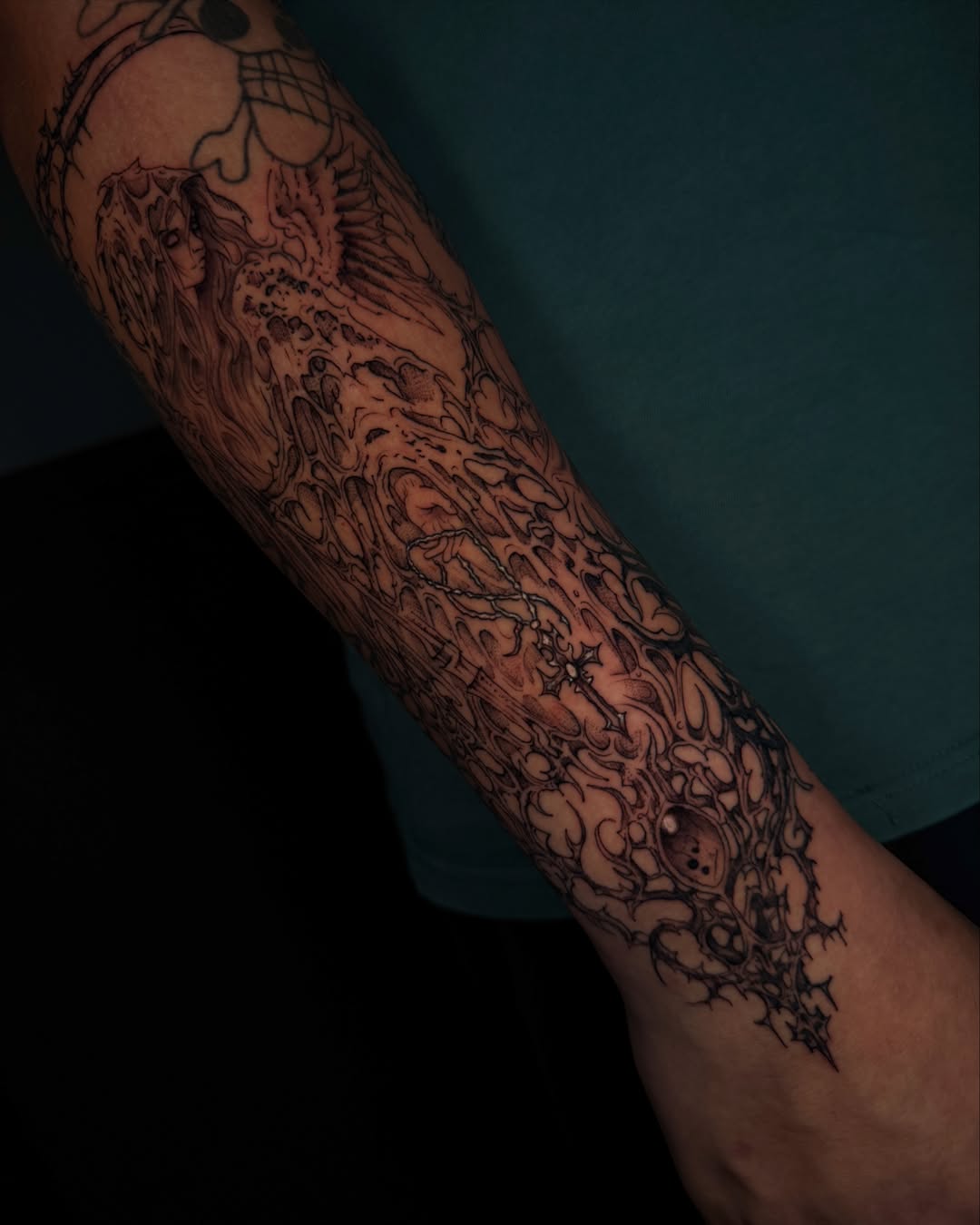Tattoo by @rustoblack — black_and_grey, geometric