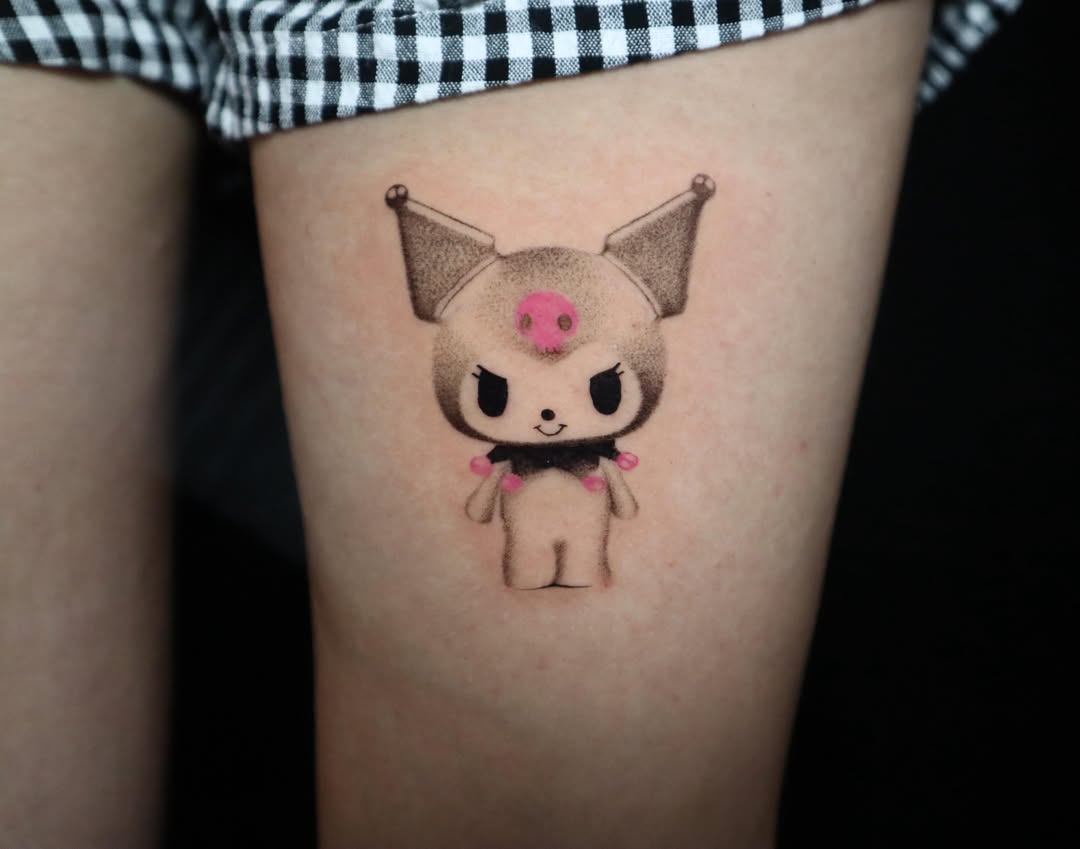 Tattoo by @inkanimalsart — dotwork, anime