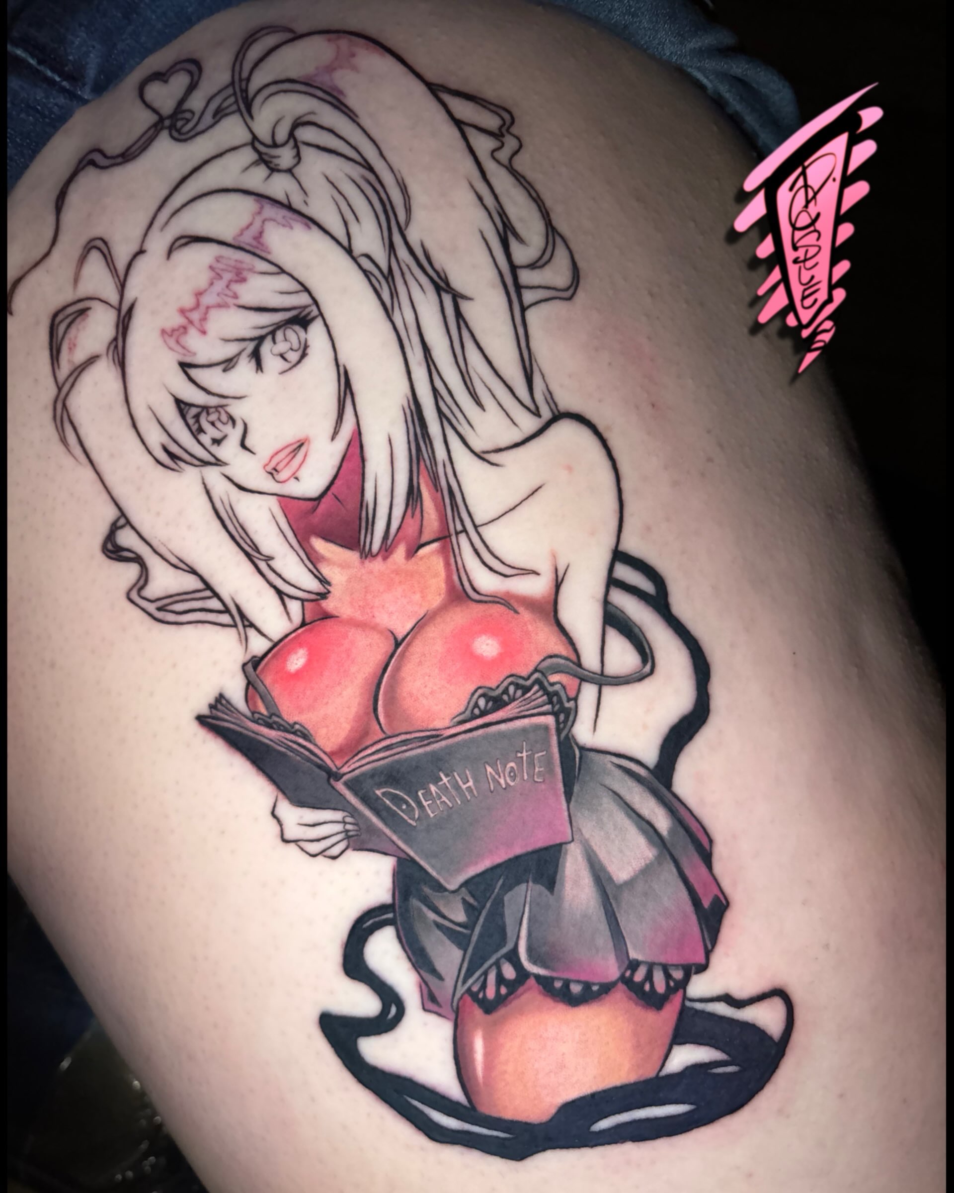 Tattoo by @d.castle.draws — anime, illustrative