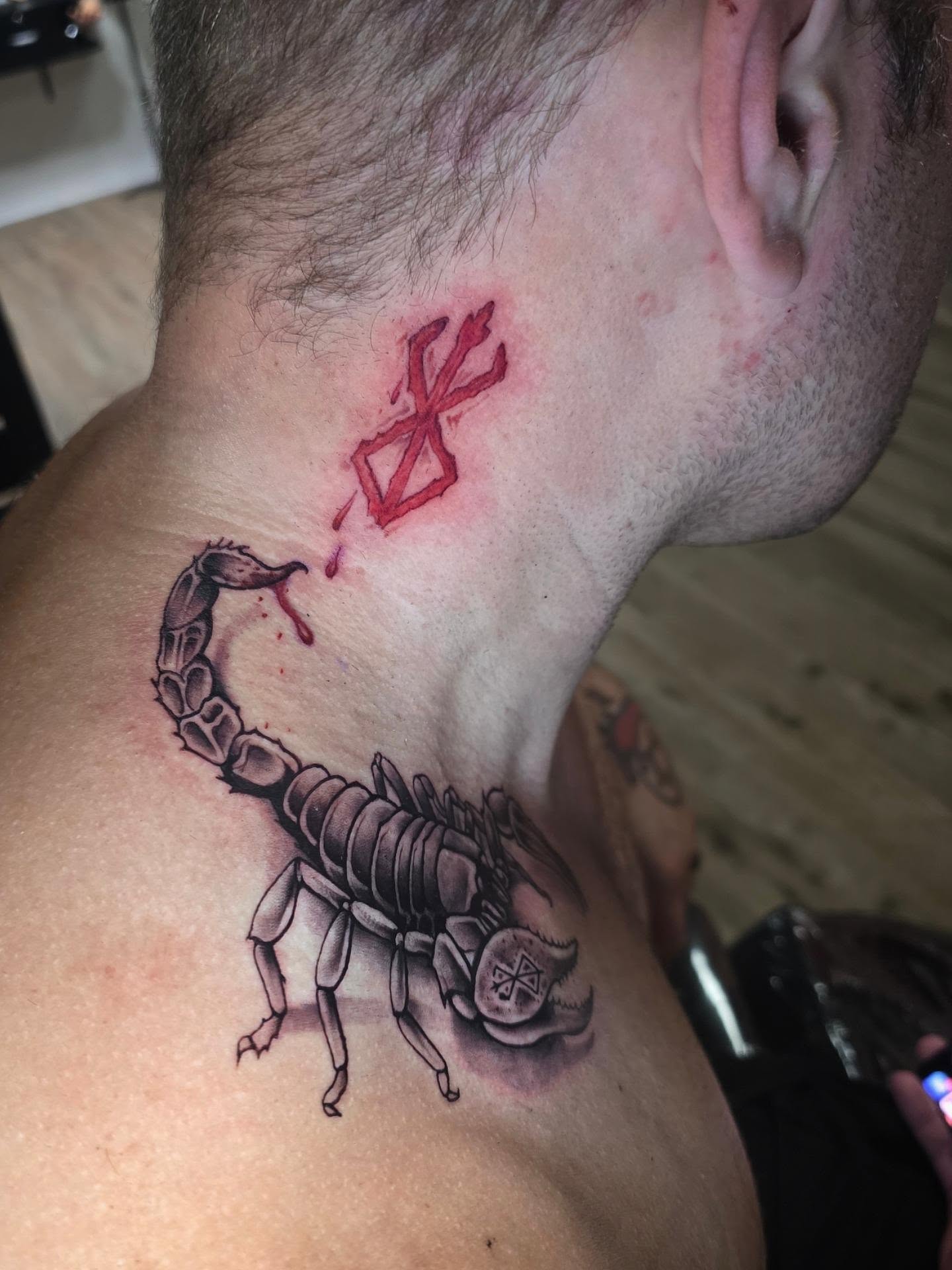 Tattoo by @matriix.ink.tattoos — black_and_grey