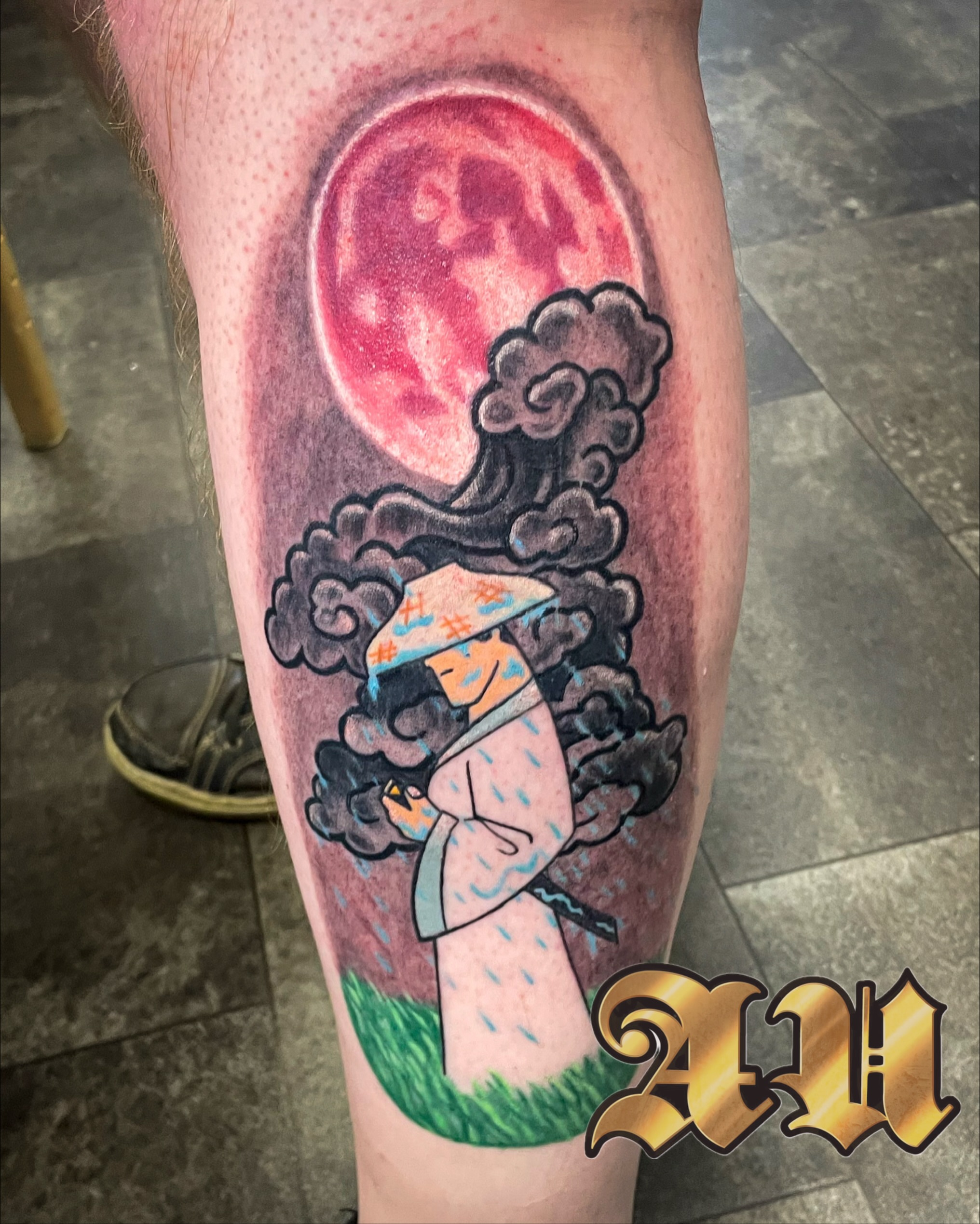 Tattoo by @artist_usual — illustrative