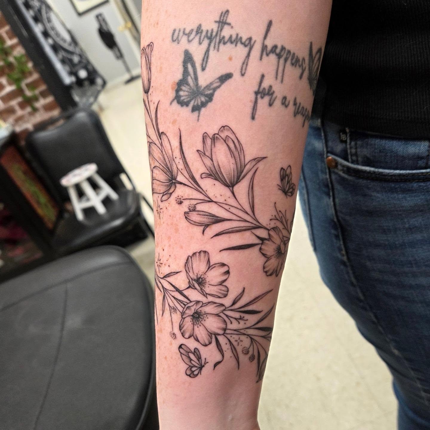 Tattoo by @tatshalverson — black_and_grey, dotwork