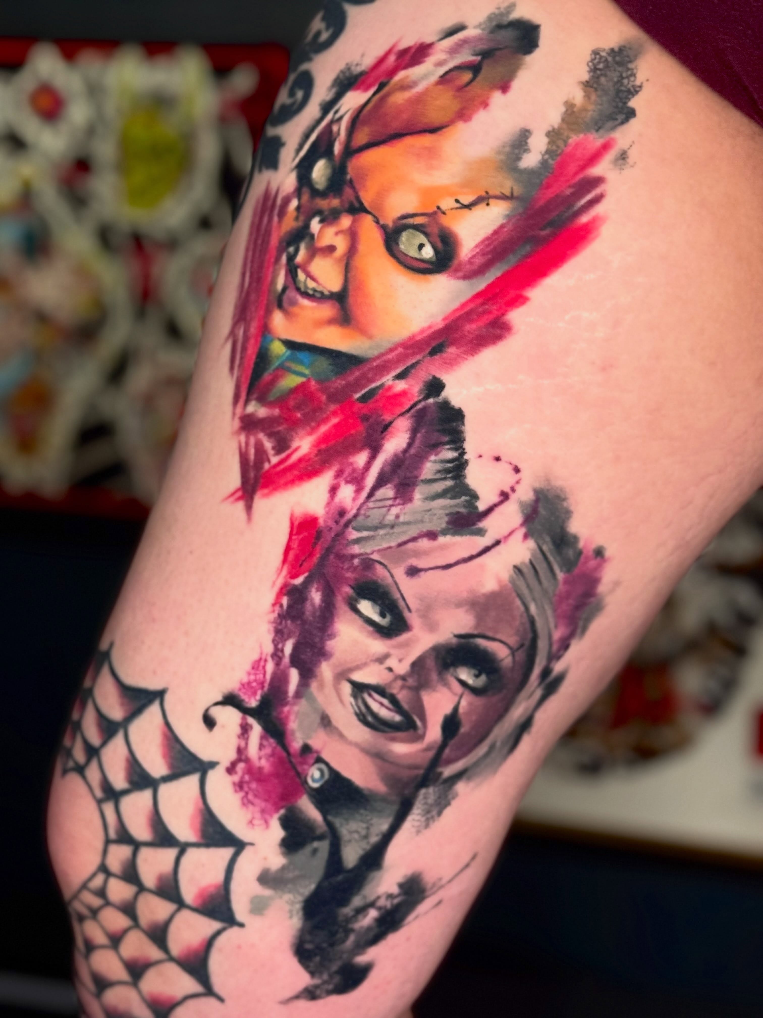 Tattoo by @tattoosbytravis — watercolor