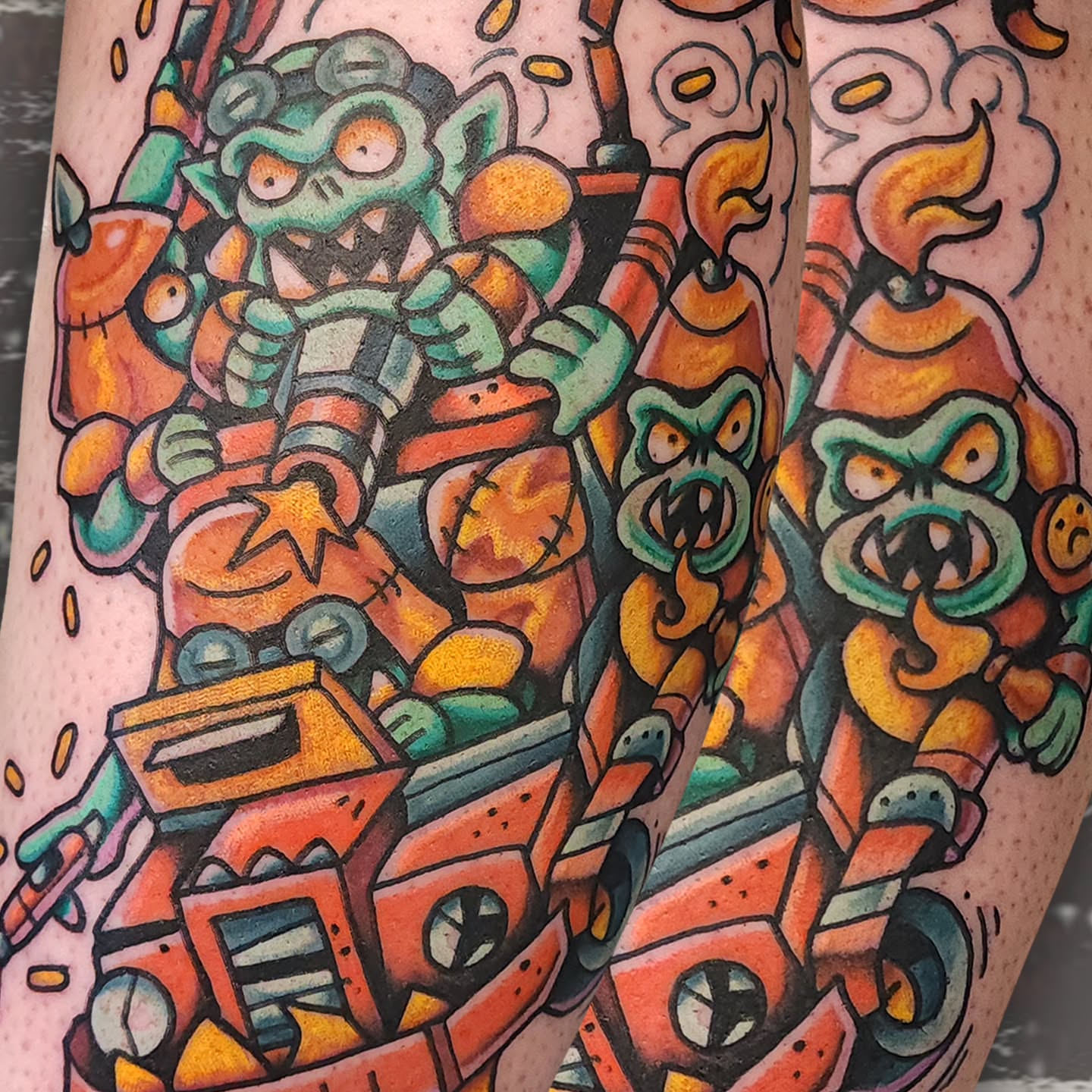 Tattoo by @shimrocklovesyou — new_school, dotwork