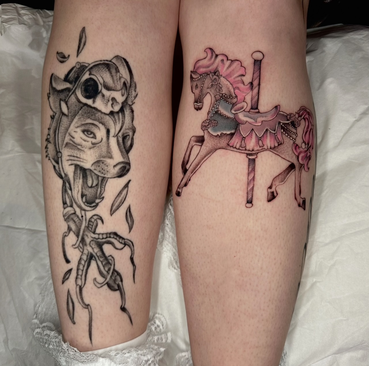 Tattoo by @coldbratpokes — black_and_grey, realism