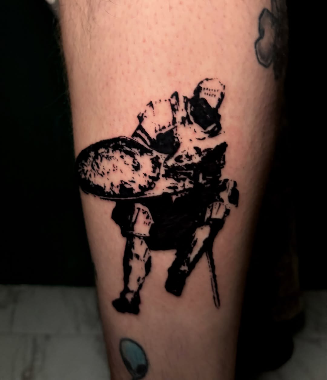 Tattoo by @fvcknart — black_and_grey