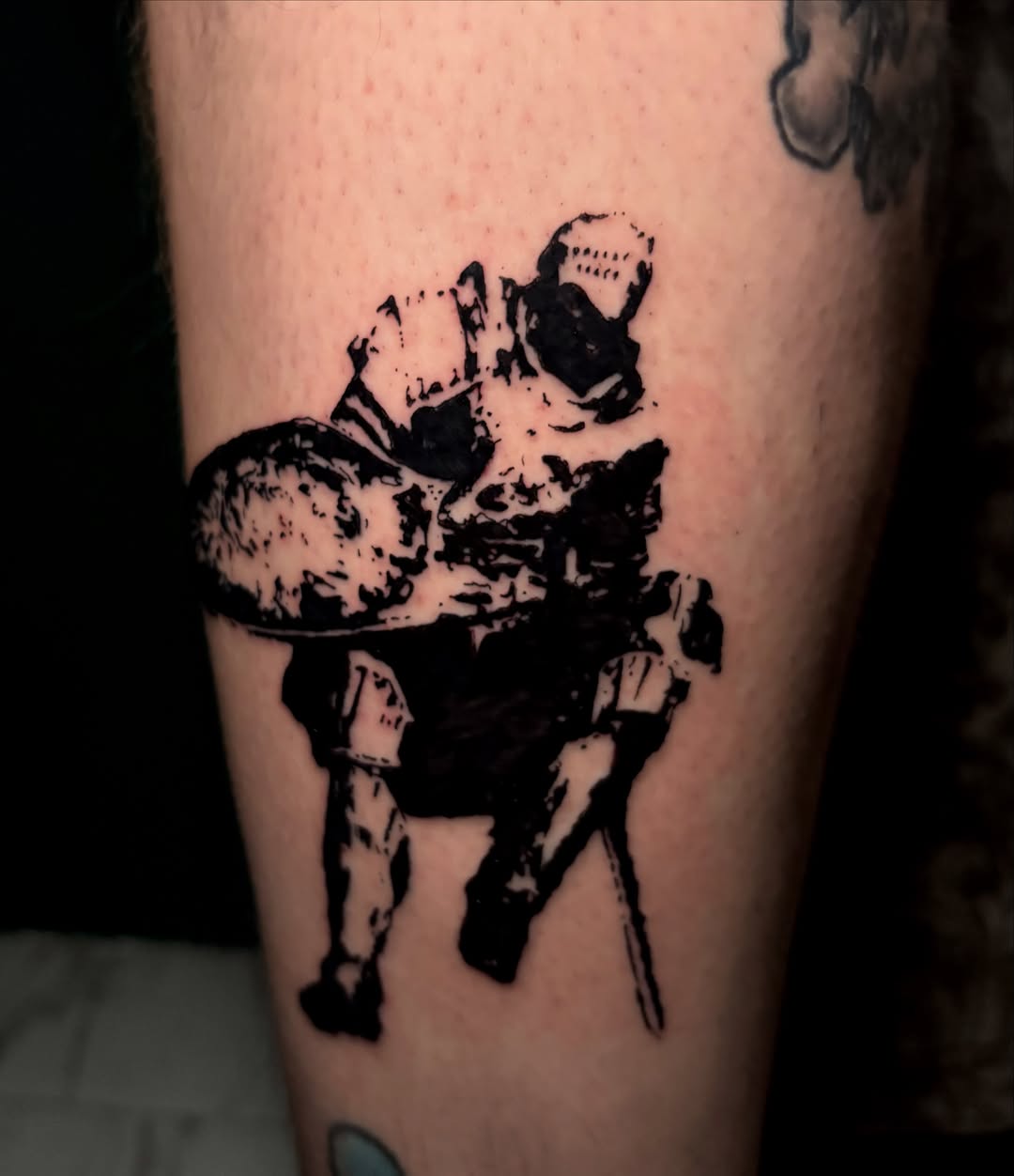 Tattoo by @fvcknart — black_and_grey
