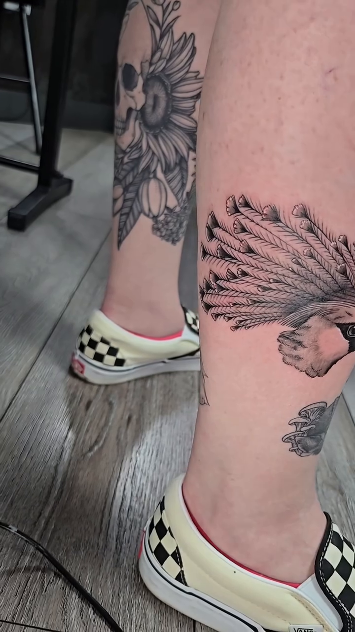 Bird realism tattoo by Britty Love, Nashville, Tennessee