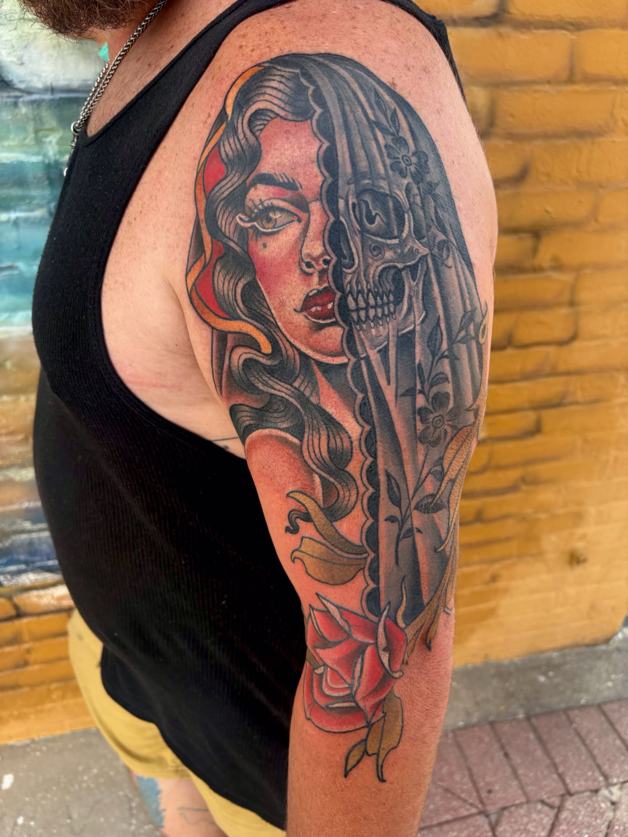 Tattoo by @bobby_ellis_tattooer — american_traditional, realism