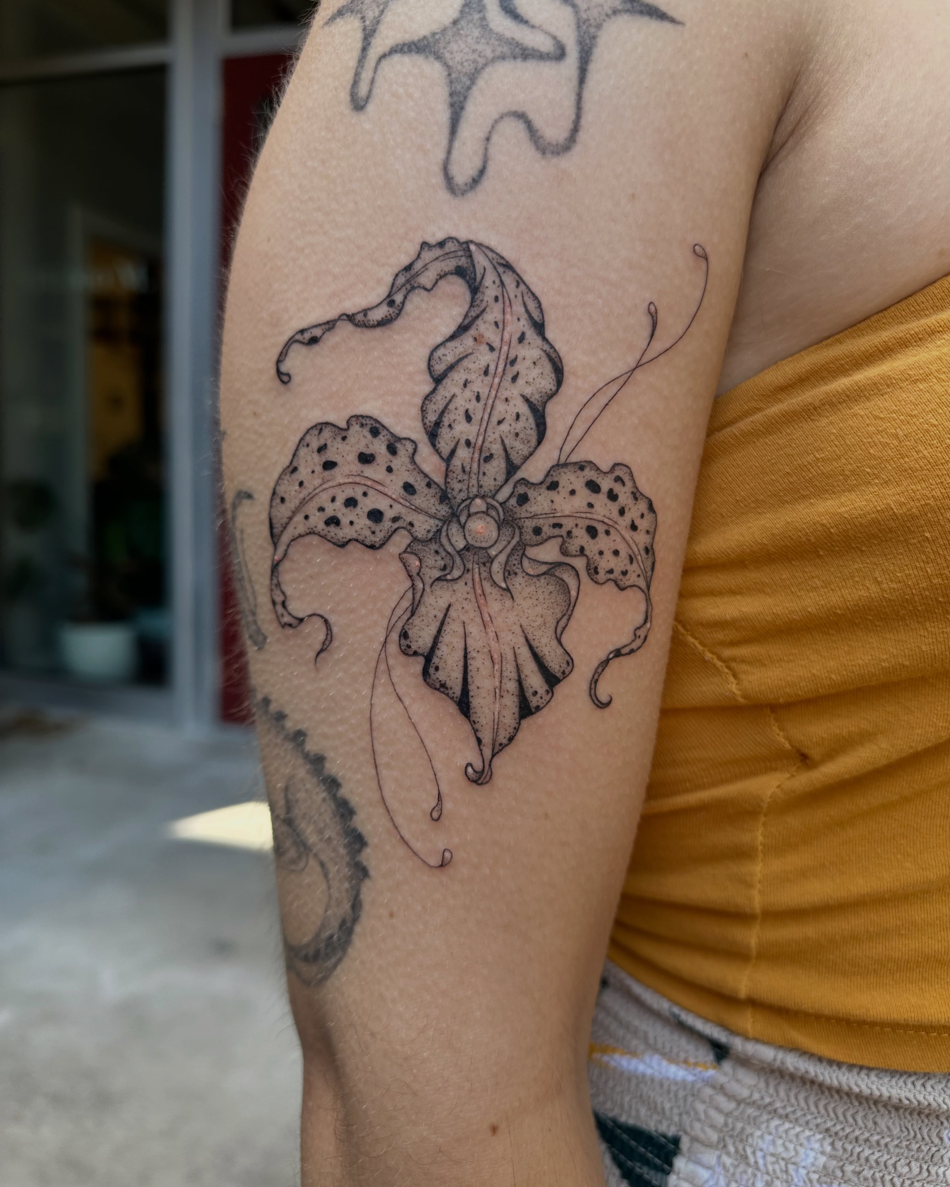 Tattoo by @gnarlaur_tattoos — black_and_grey