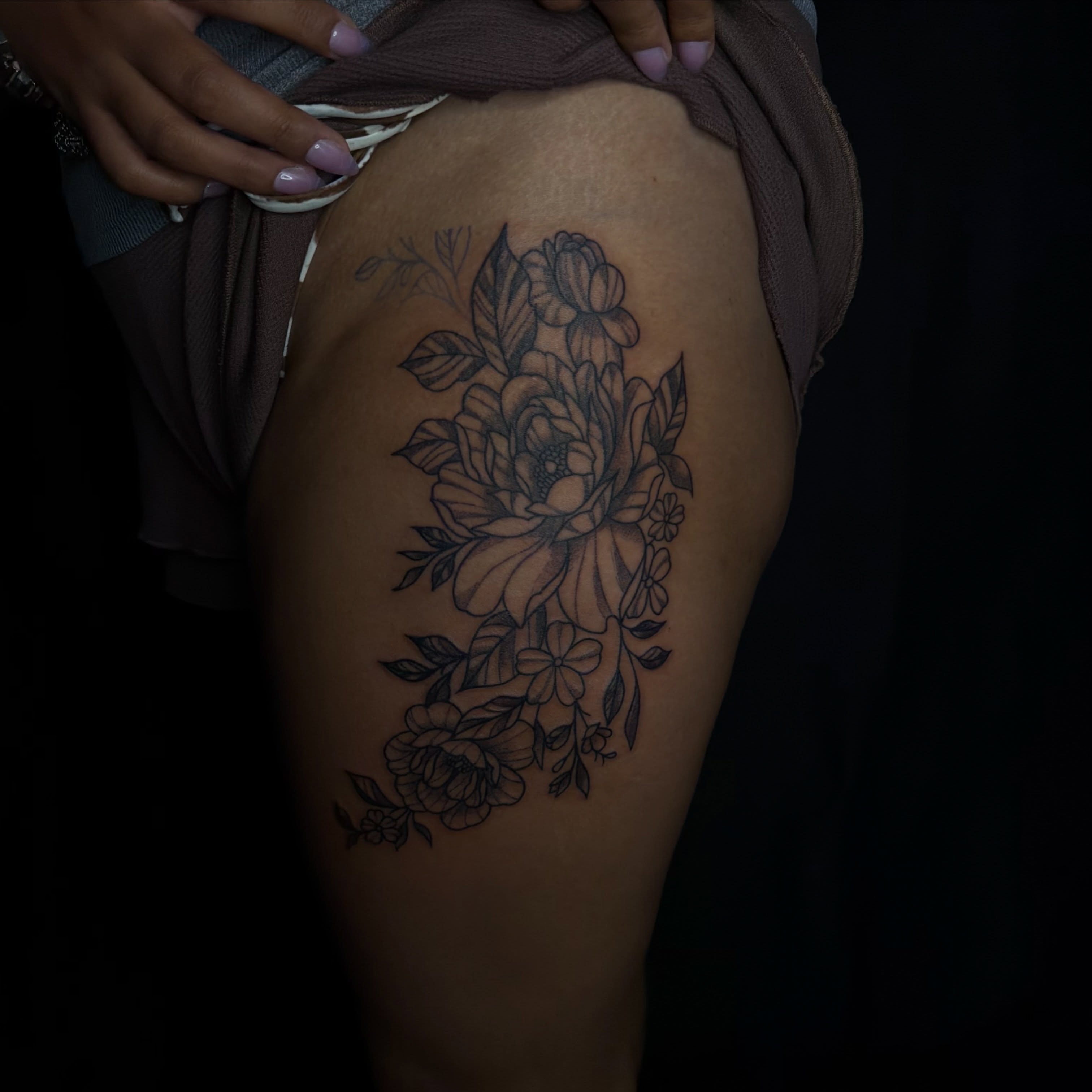 Tattoo by @unhurtt.tats — black_and_grey