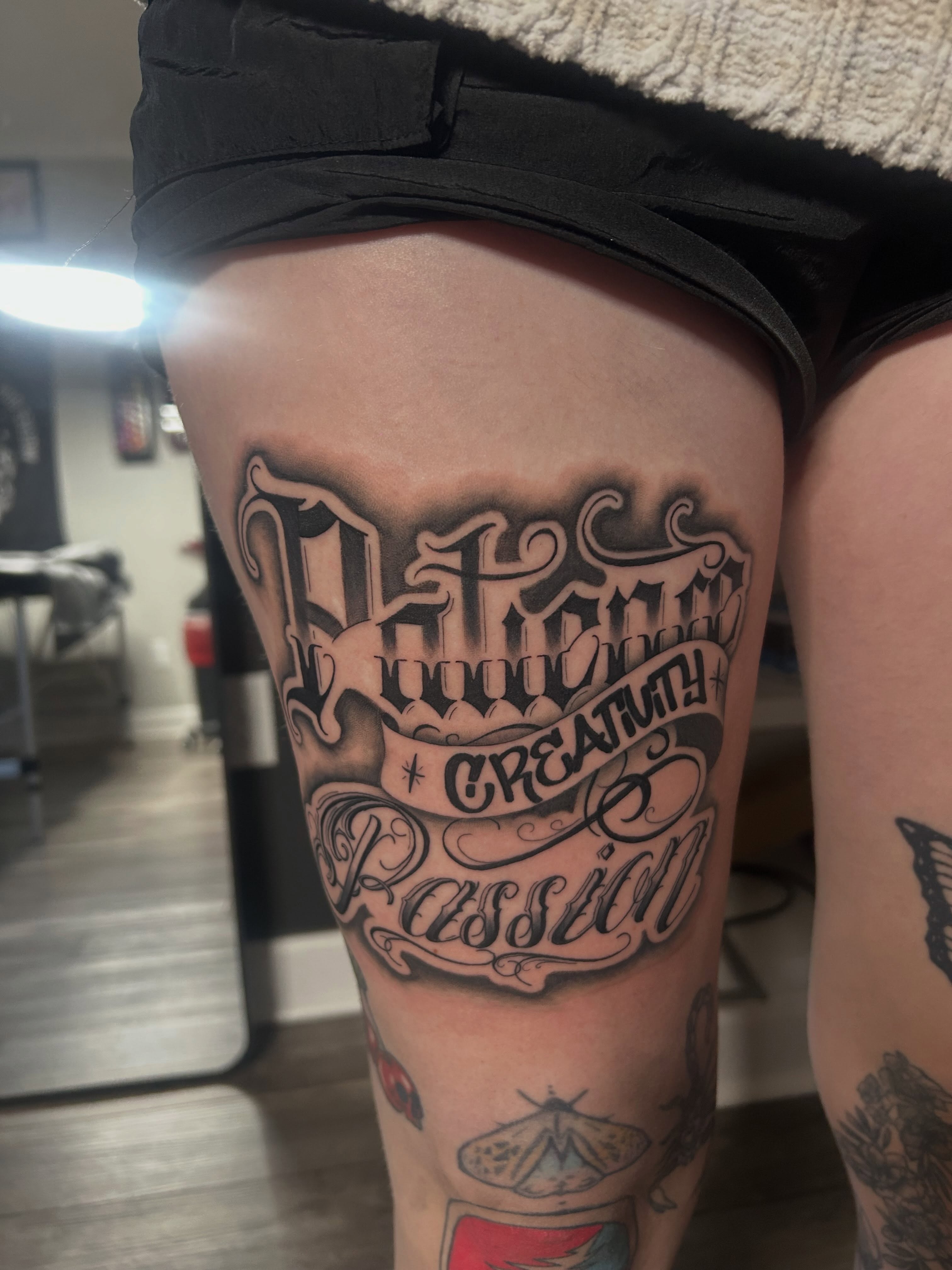 Tattoo by @inkkculturetattoollc — lettering_script