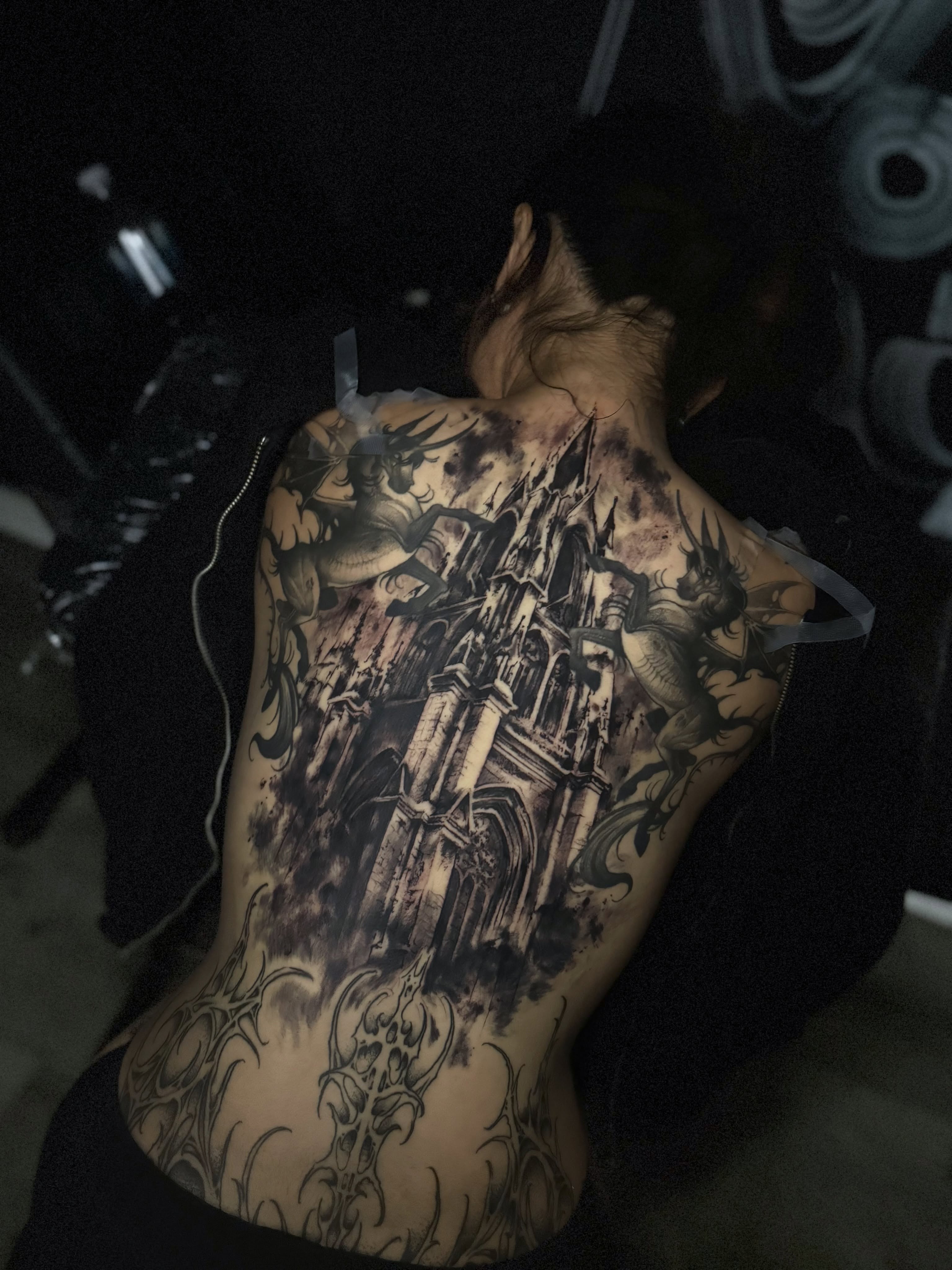 Tattoo by @rorystats — black_and_grey, dark_realism