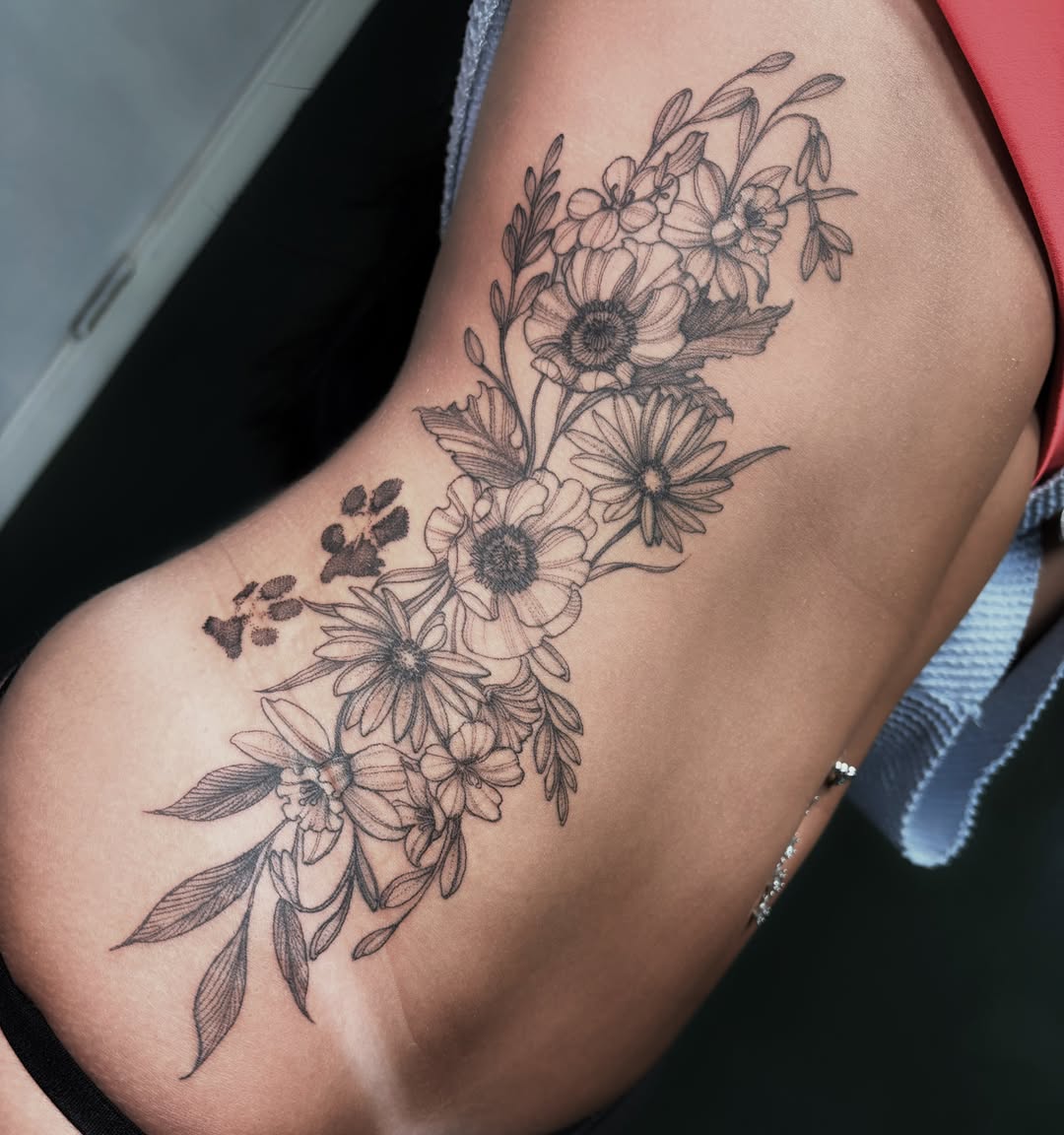 Tattoo by @sassafrastats — black_and_grey