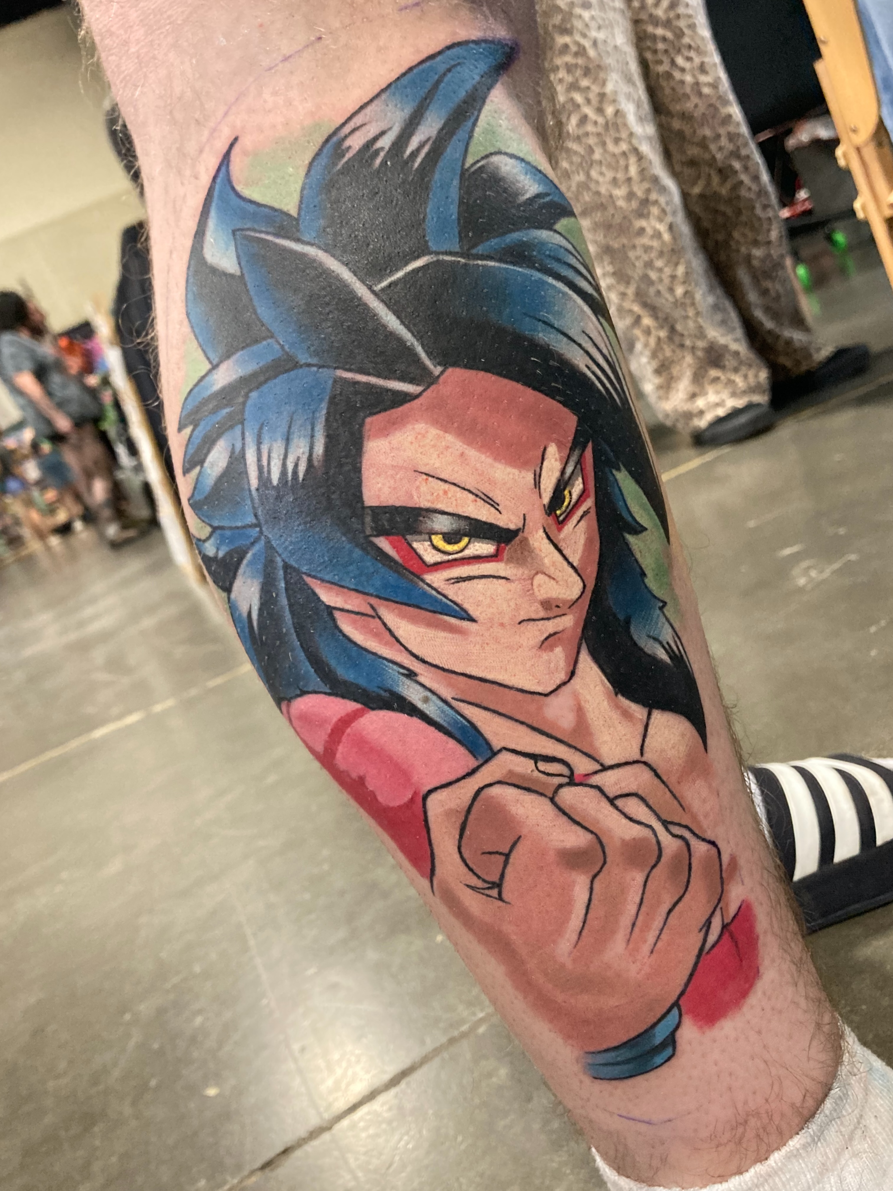 Anime character anime tattoo on the forearm by Eathan Hale-(East TN) Newschool Tattoo Artist