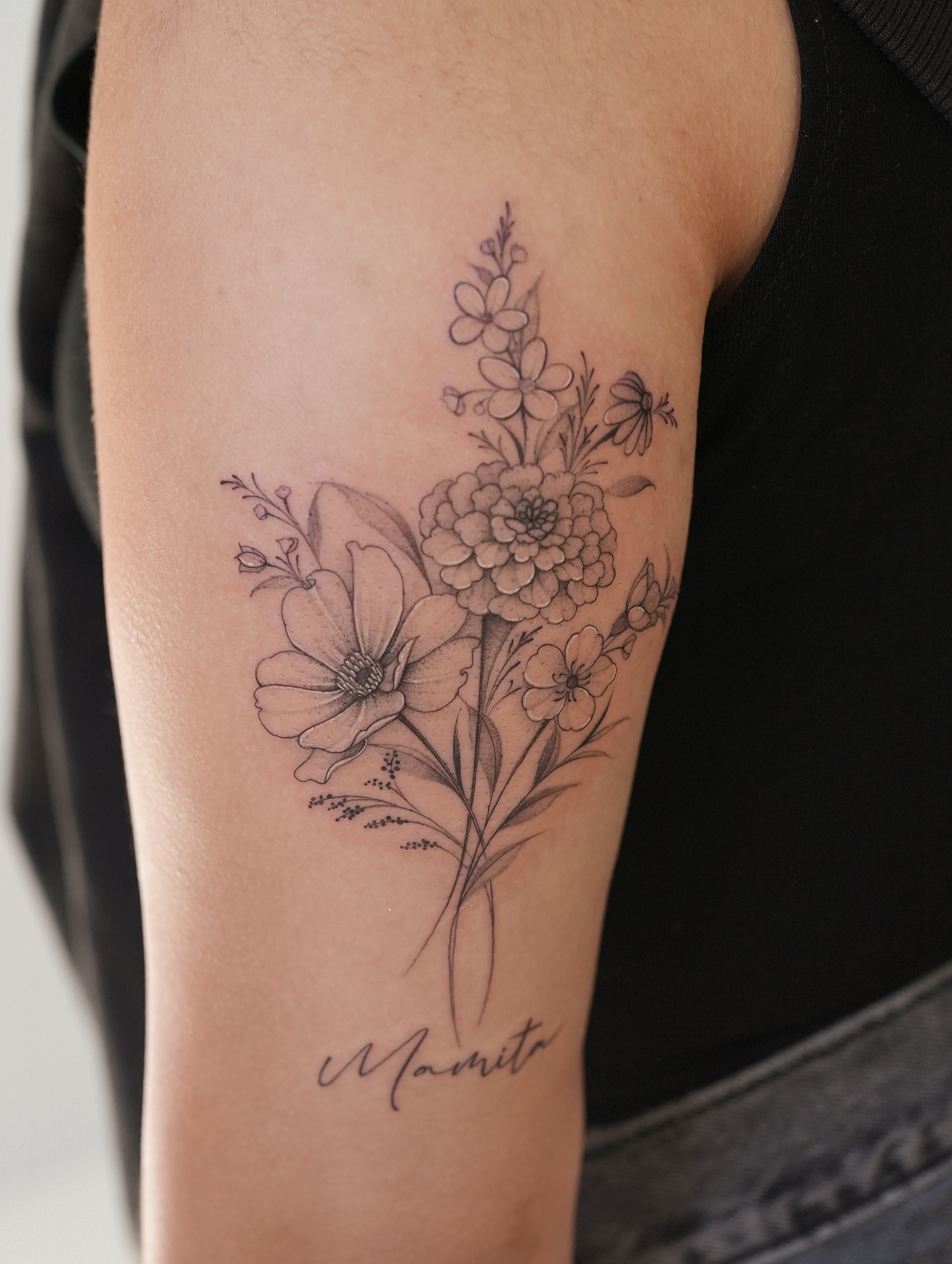 Tattoo by @xiu.tattoos — black_and_grey