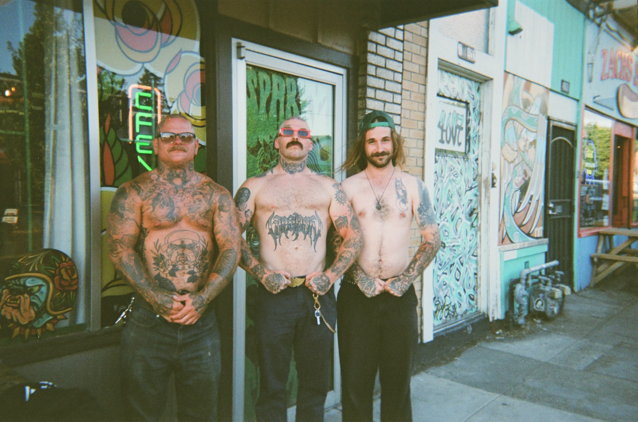 Tattooed chest American traditional tattoo on the torso by J❄️, Portland, Oregon