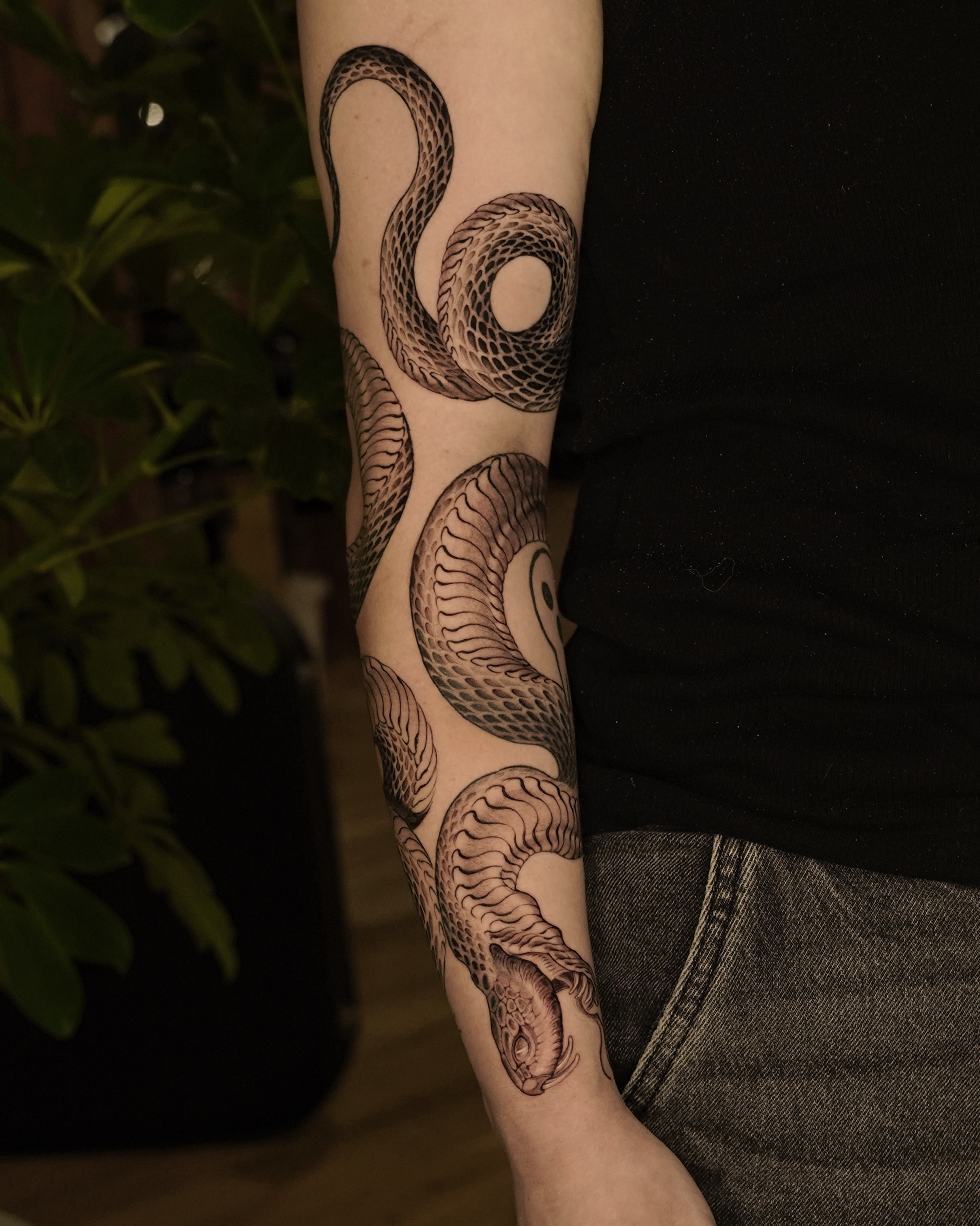 Tattoo by @think_tatt — black_and_grey