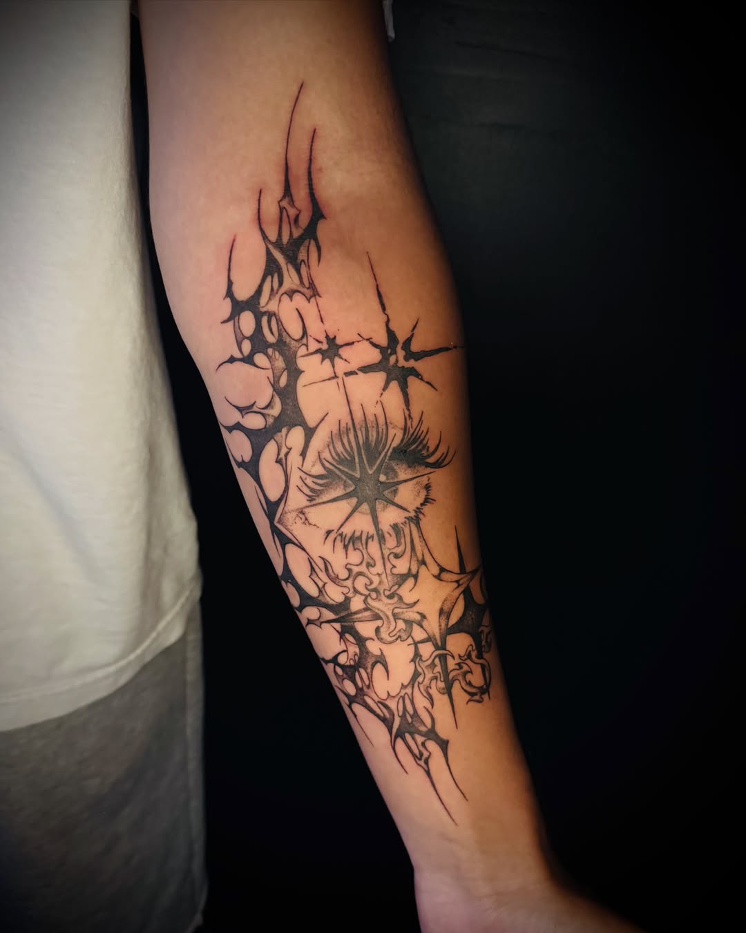 Tattoo by @weaponix — black_and_grey