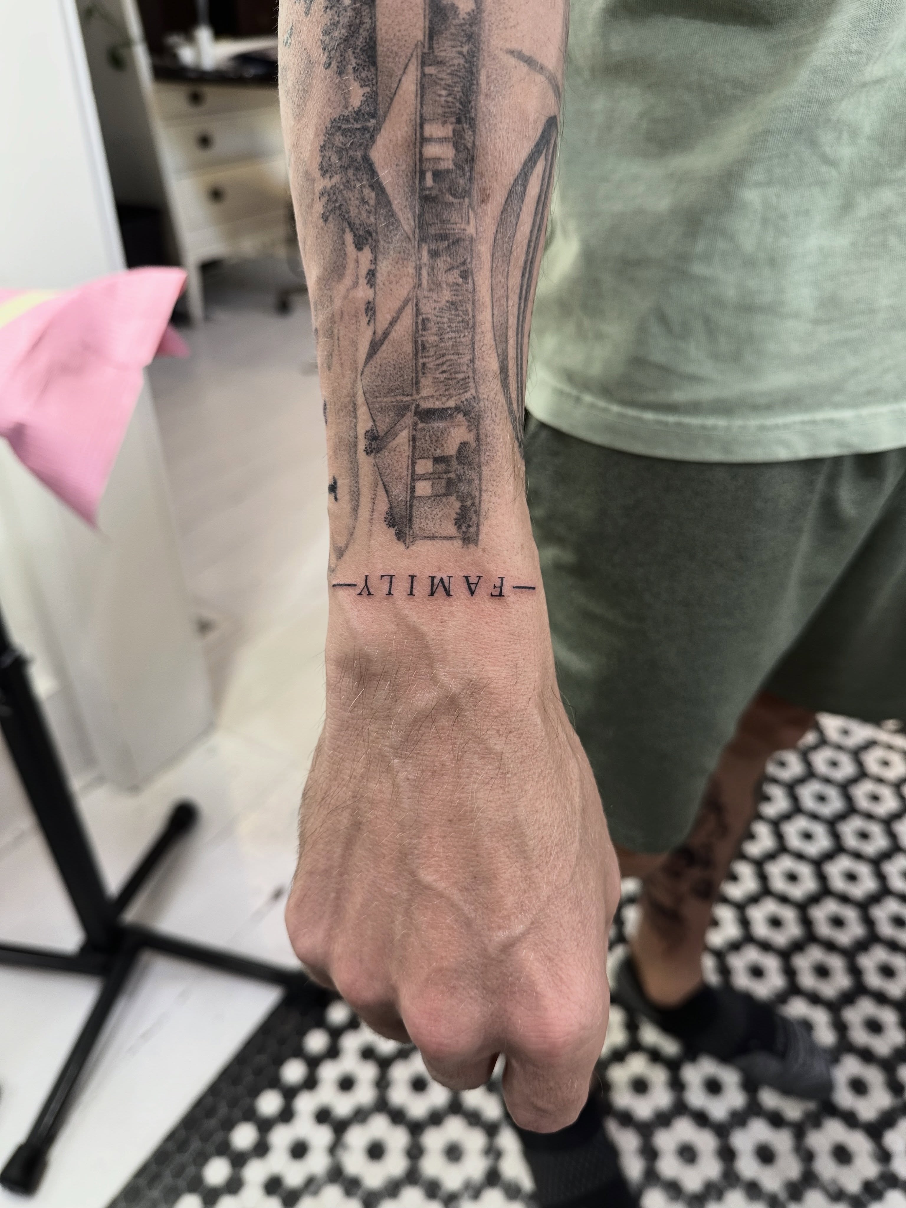 Tattoo by @seanharringtontattoo β dotwork