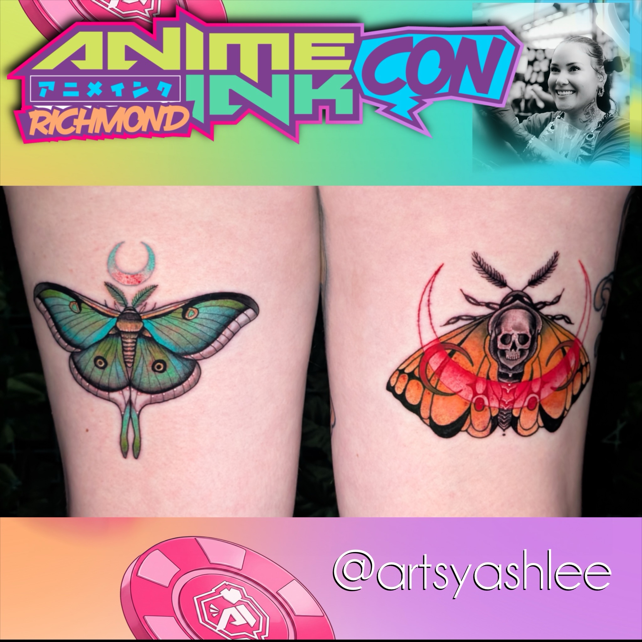 Tattoo by @artsyashlee — anime, dotwork
