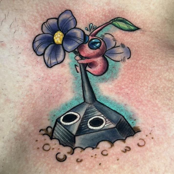 Tattoo by @trashboattattoos — illustrative