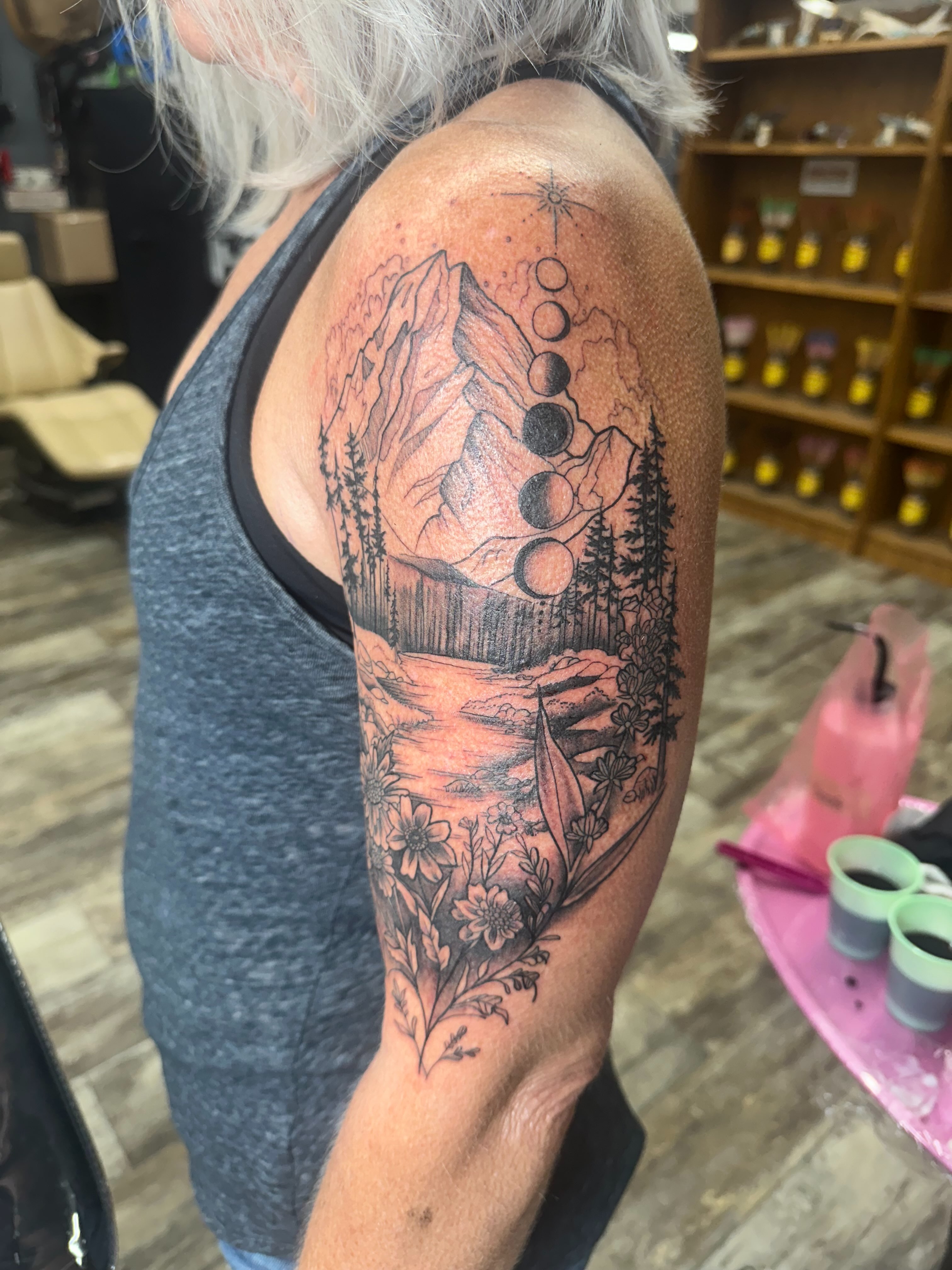Tattoo by @halz327tattoos — black_and_grey, realism