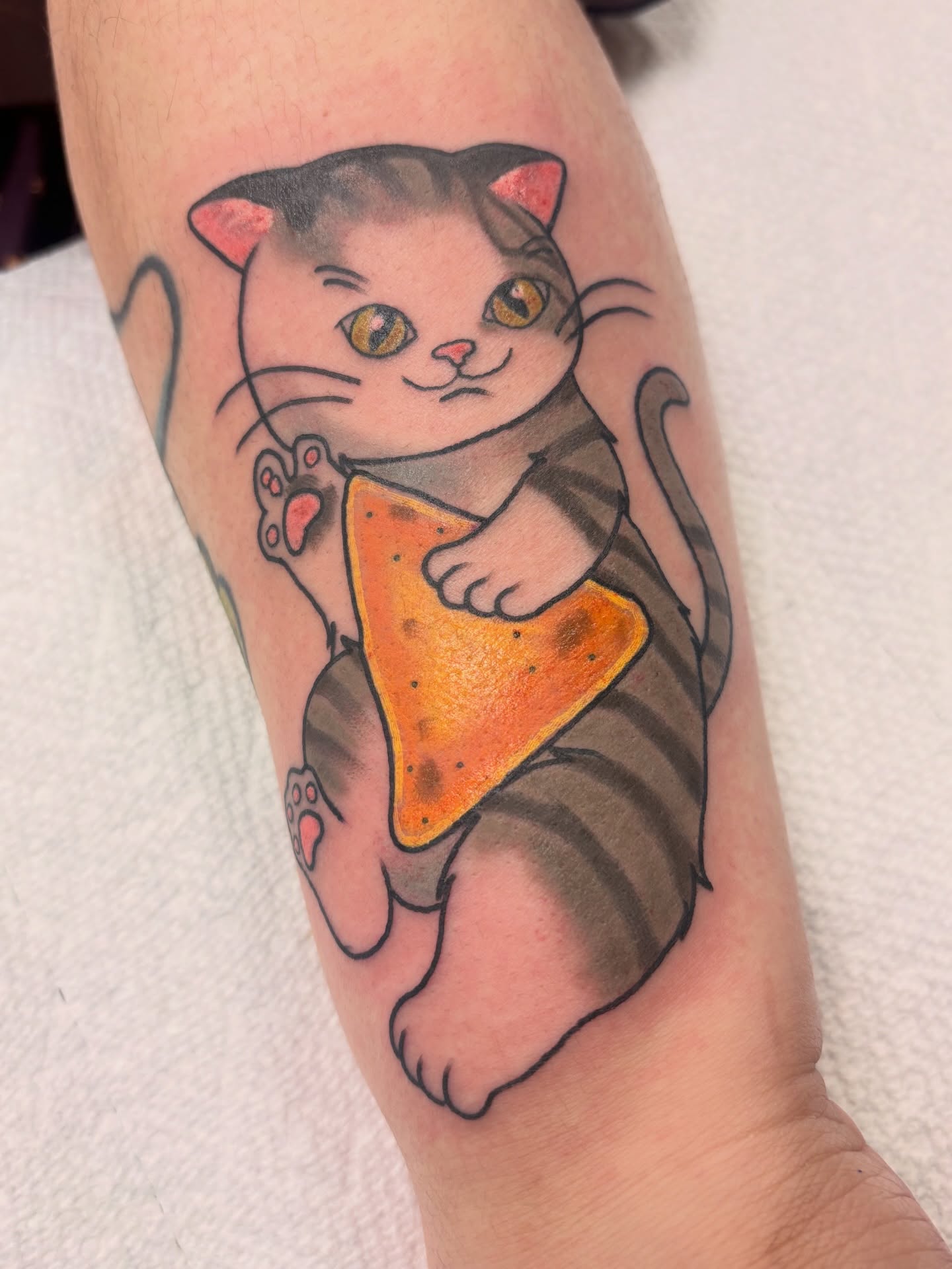 Tattoo by @chainsmokinmeg — new_school, illustrative