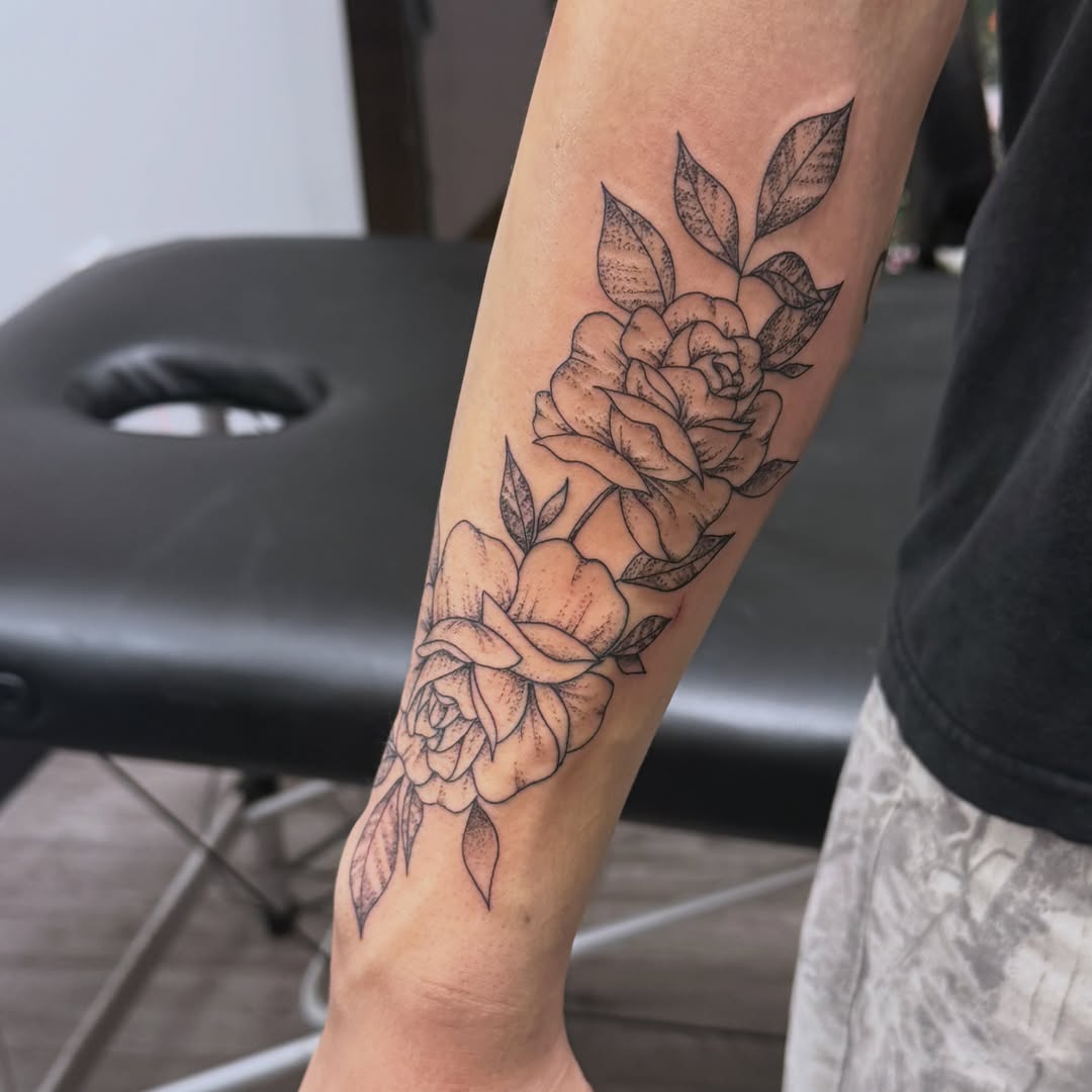 Tattoo by @lunarstudiosart — dotwork, black_and_grey