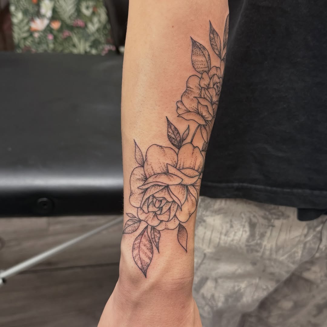 Tattoo by @lunarstudiosart — black_and_grey