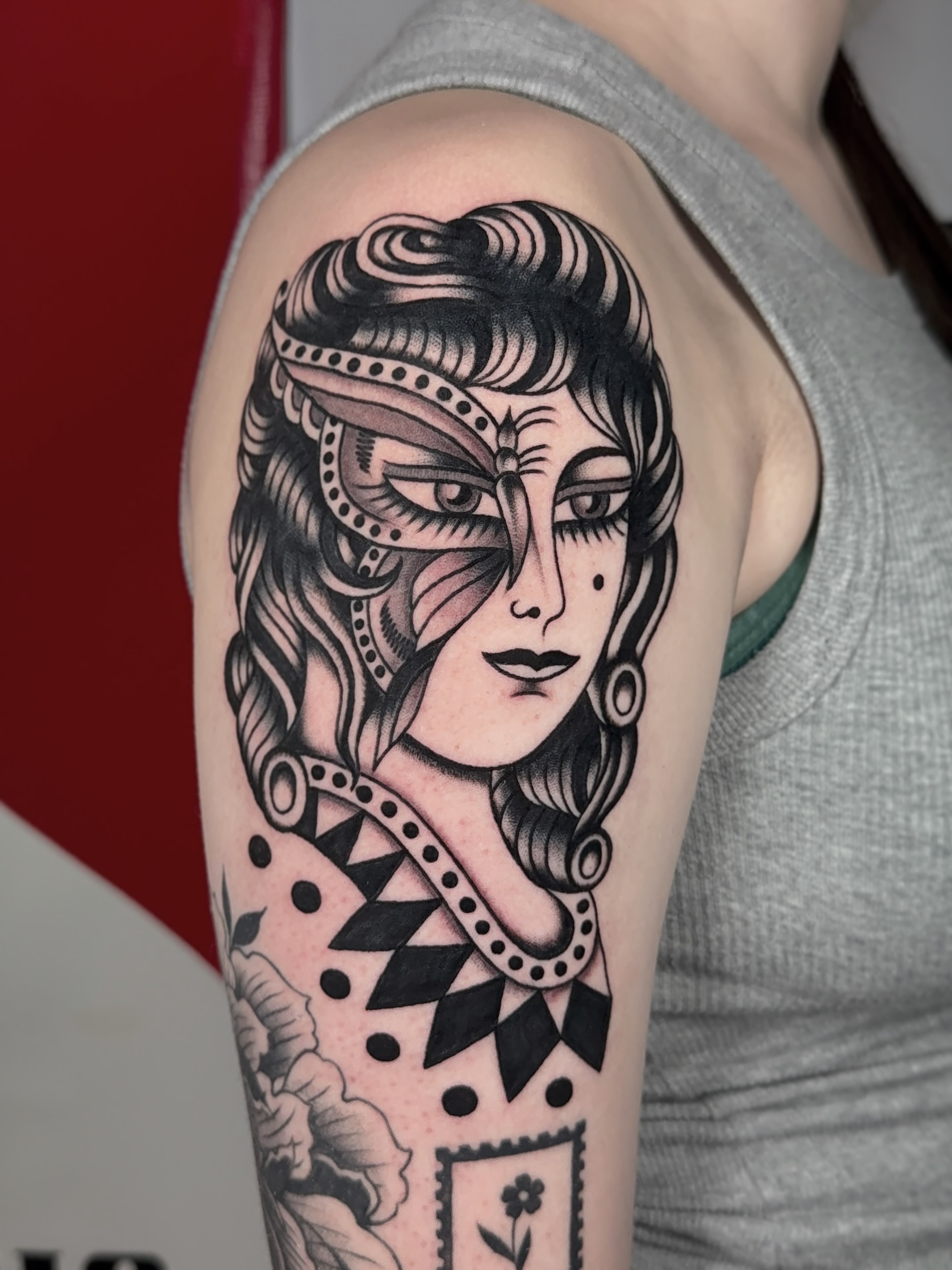Tattoo by @huero_culero — american_traditional, black_and_grey