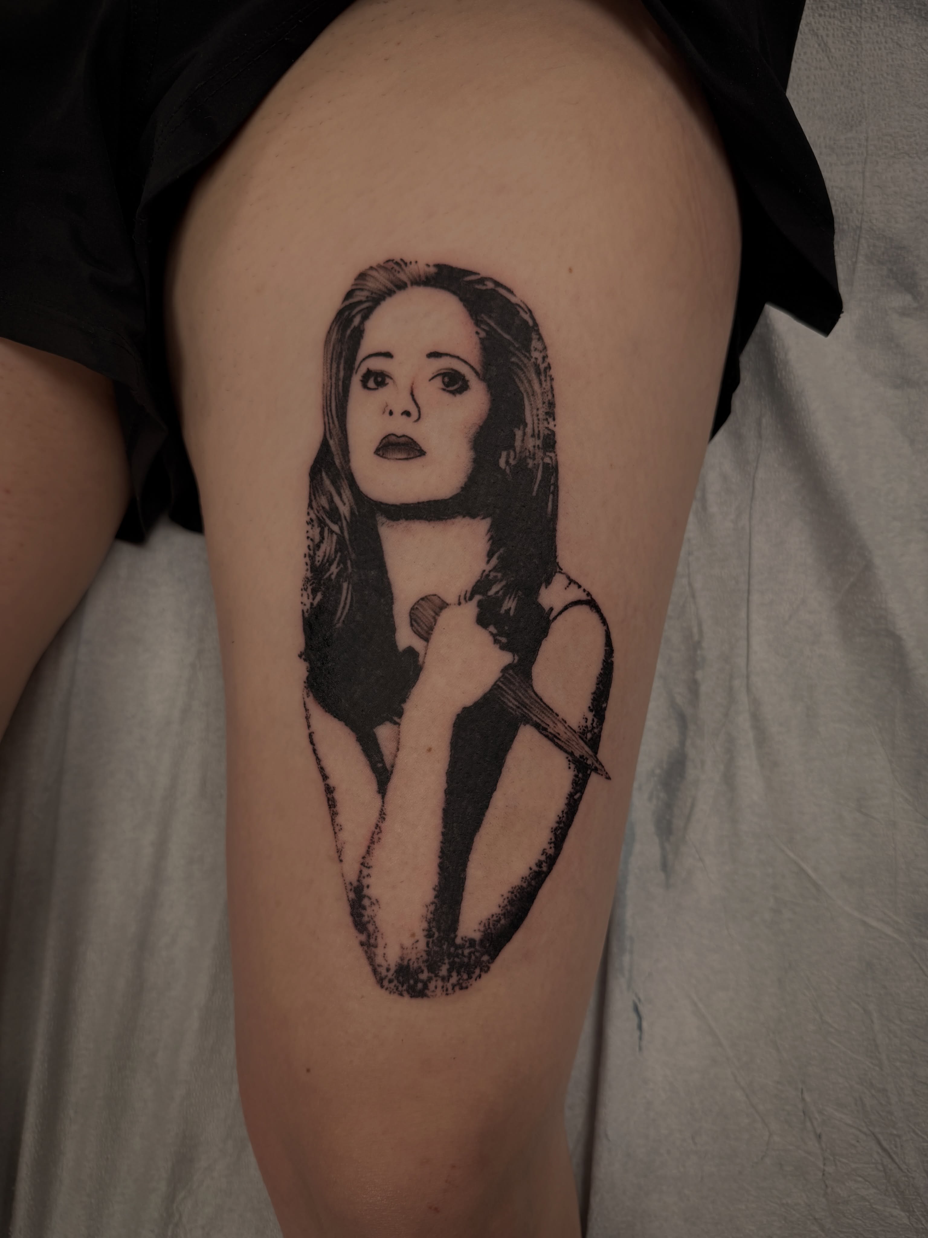 Tattoo by @austincpratttattoo — black_and_grey