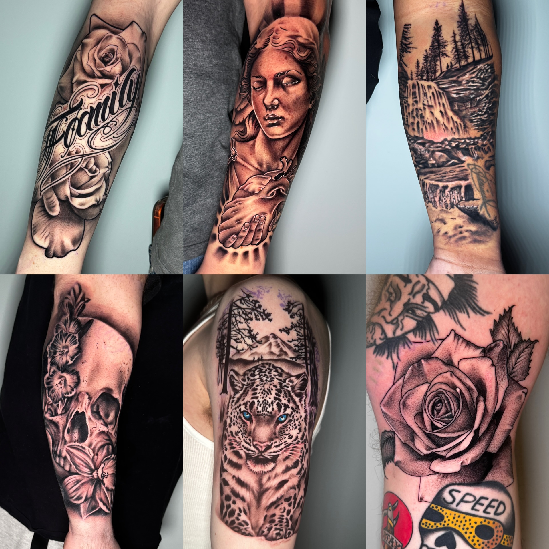 Woman realism tattoo on the forearm by Shane Fowler, Massillon, Ohio