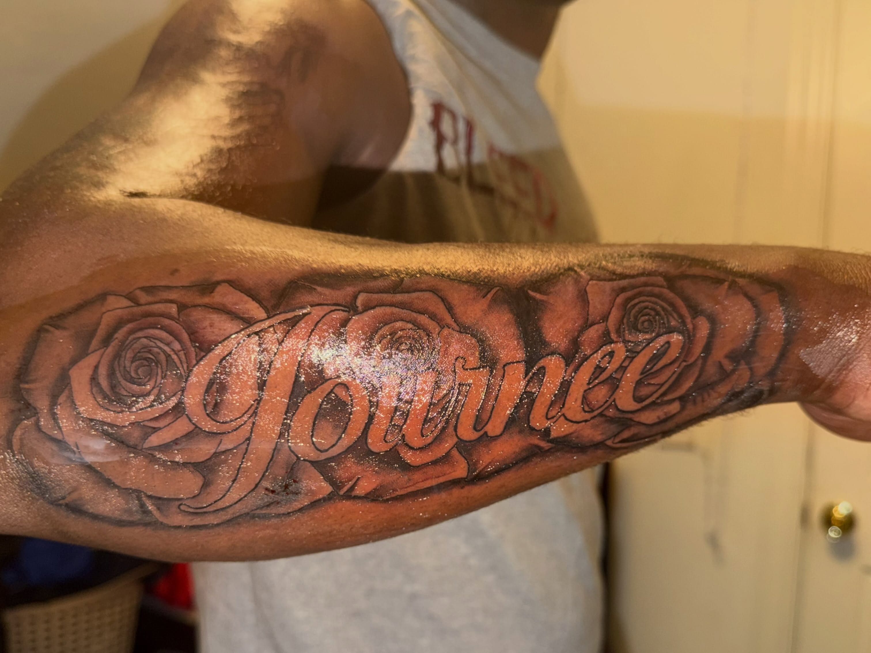 Tattoo by @richmetre_ — realism, black_and_grey