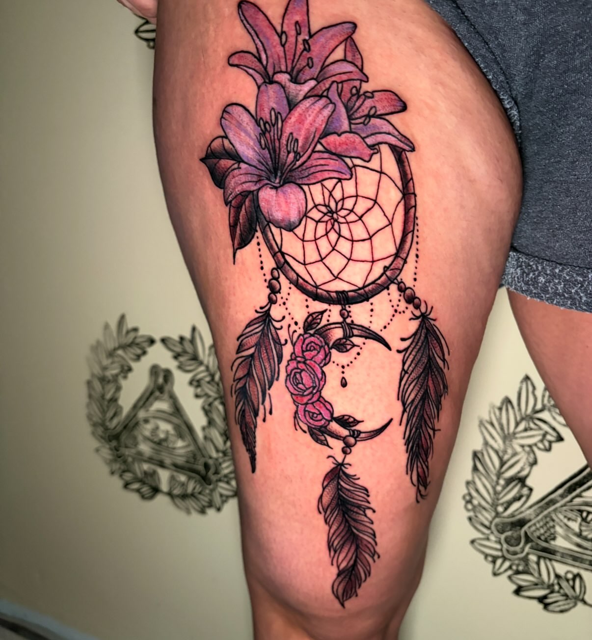 Tattoo by @heifbeantattoos — neo_traditional, dotwork