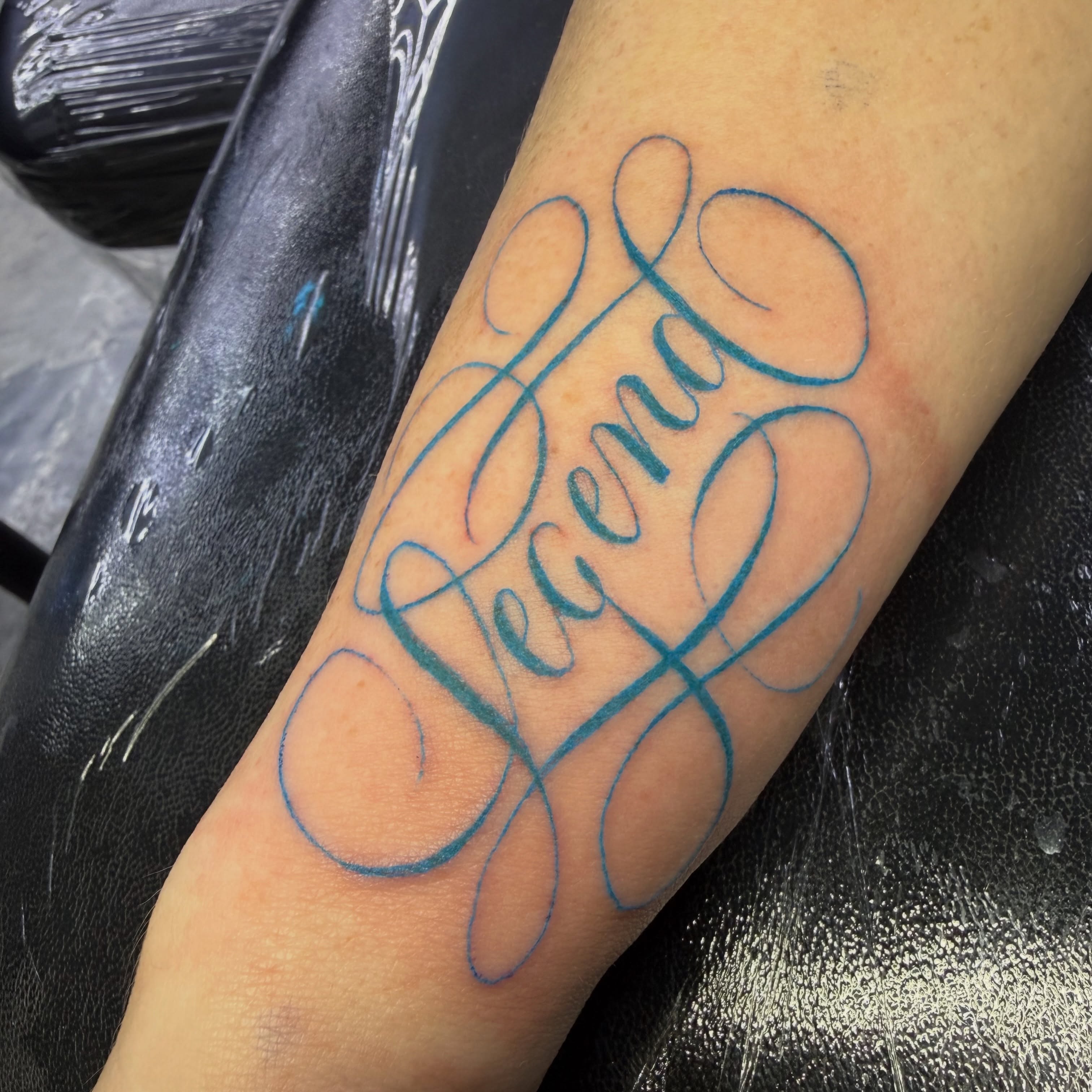 Tattoo by @svetlanatattoos — lettering_script