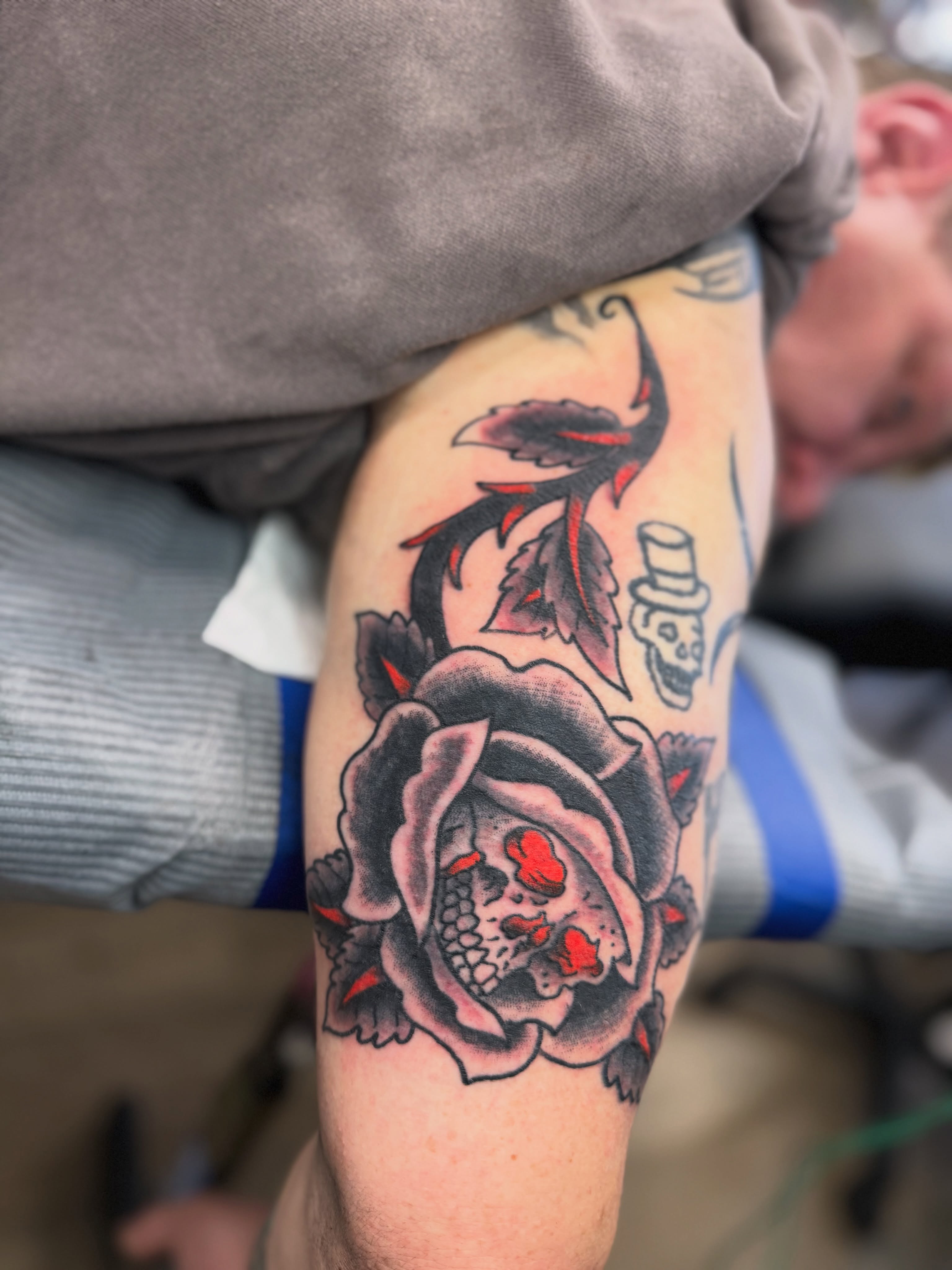 Tattoo by @me_my_self — american_traditional, black_and_grey