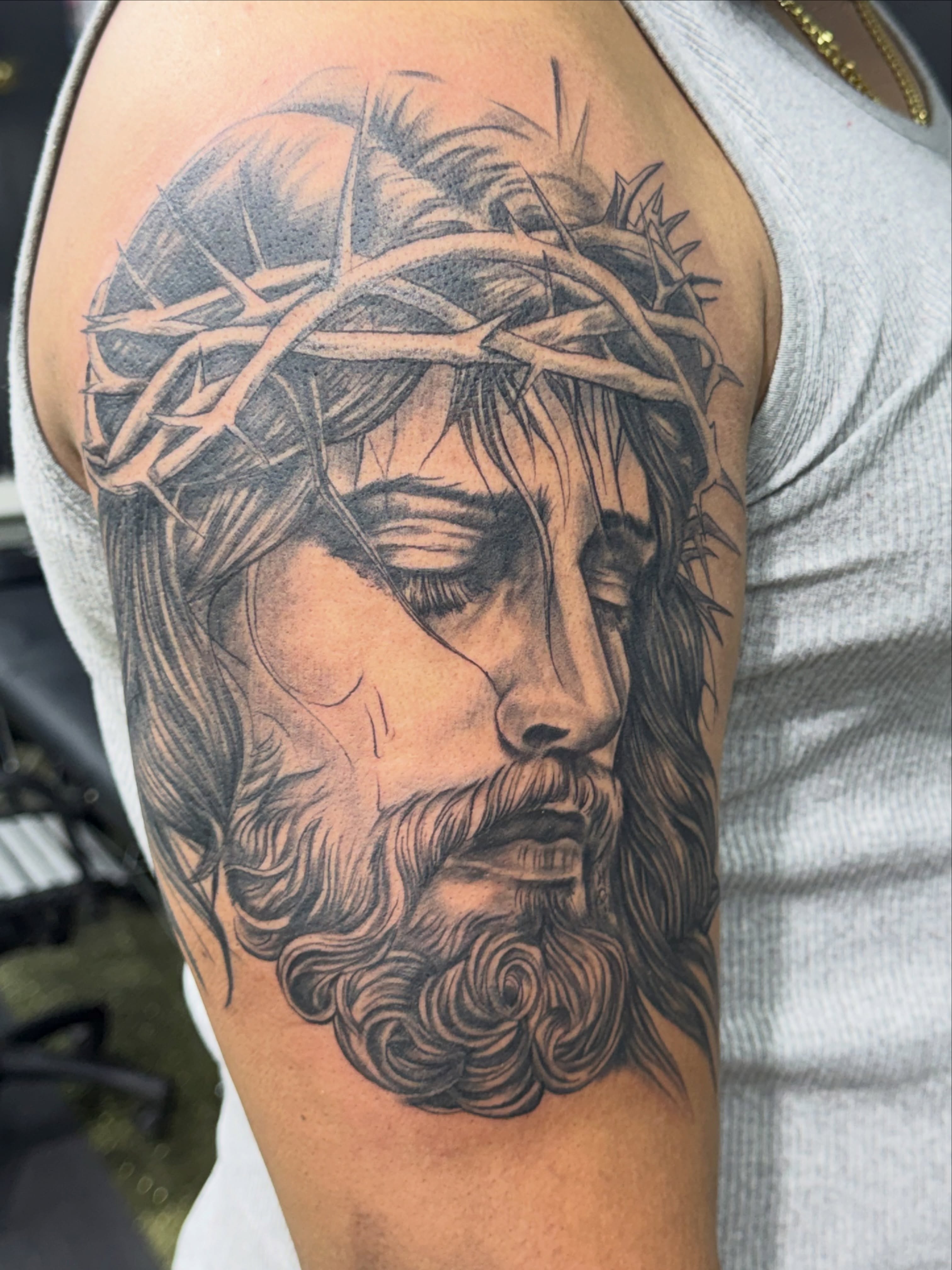Tattoo by @og_tattoos_ — realism, black_and_grey