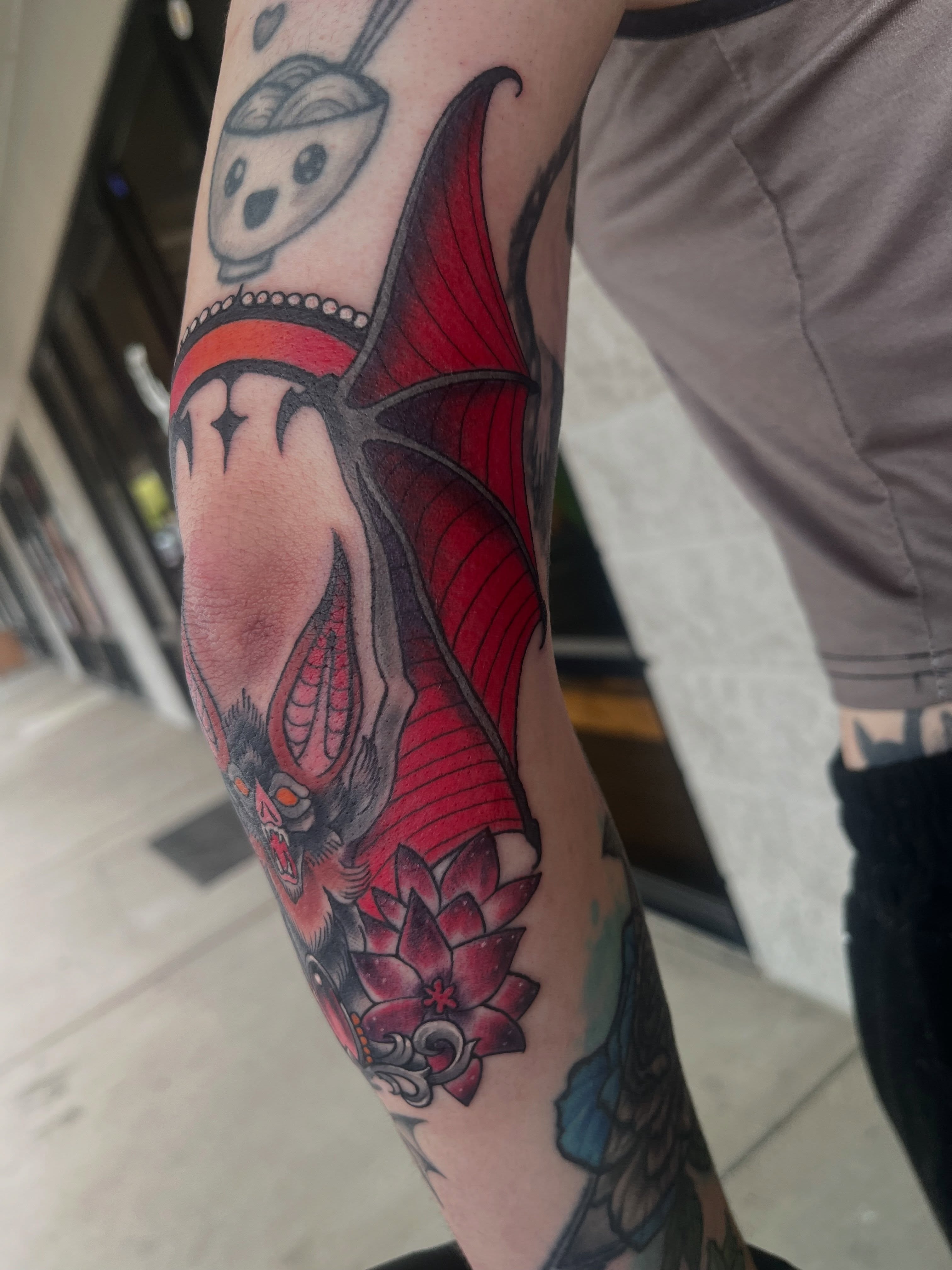 Tattoo by @ghostshipetattoos — american_traditional, japanese_irezumi