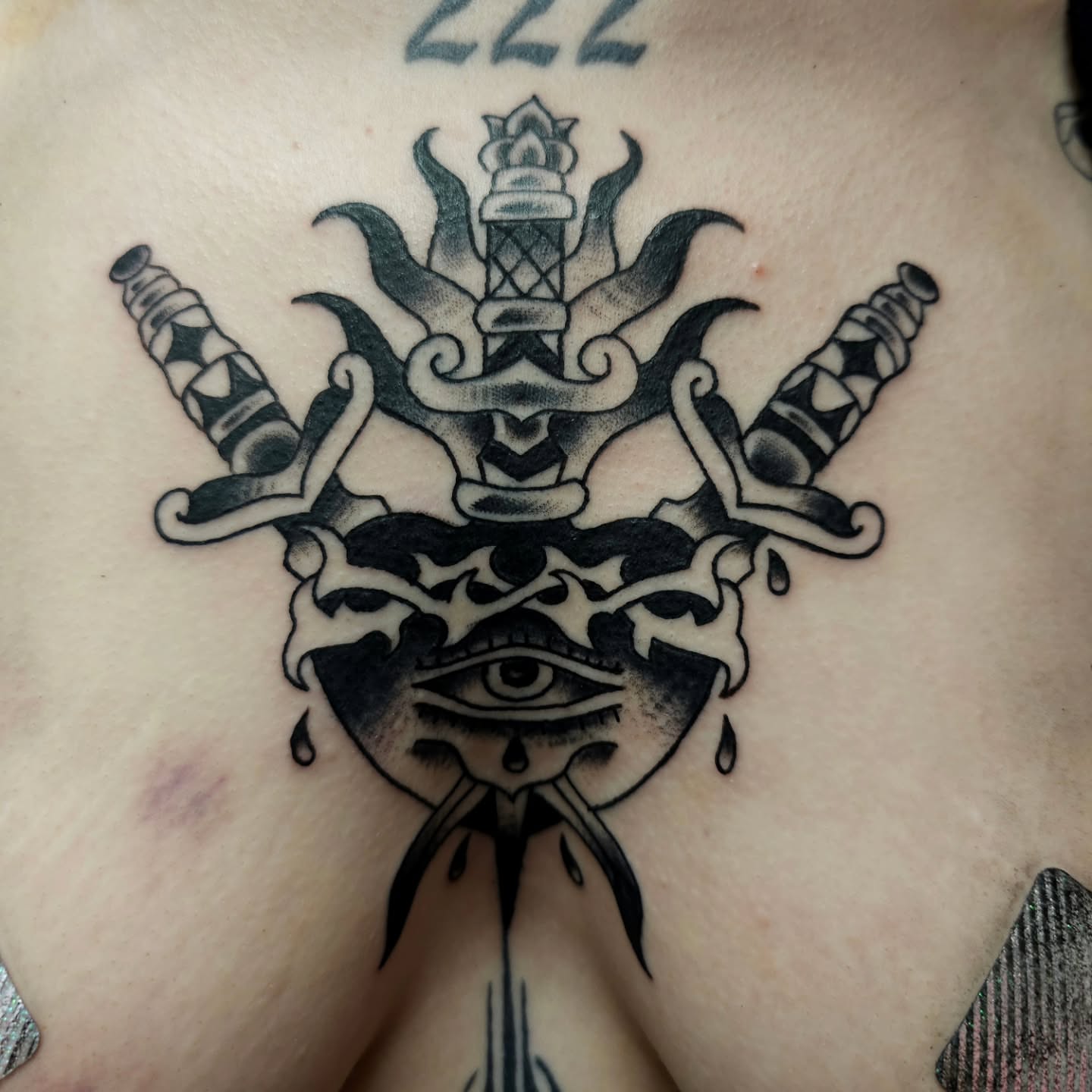 Tattoo by @evandobetattooin — black_and_grey
