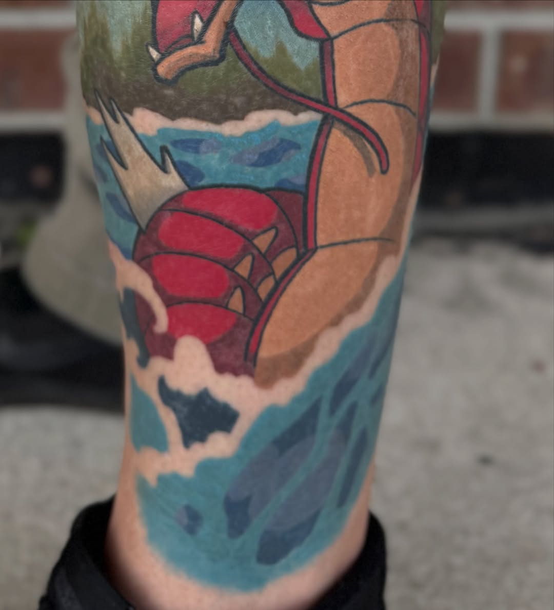 Mermaid American traditional tattoo on the forearm by Casket